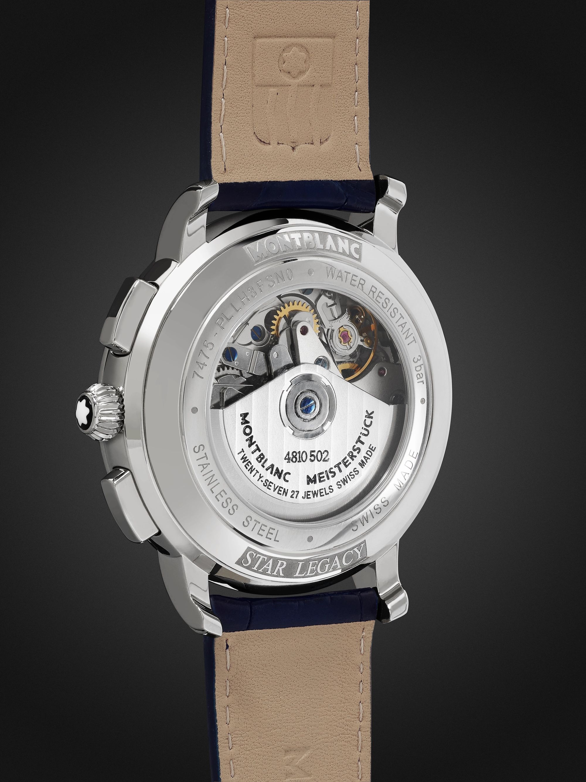 MONTBLANC Star Legacy Automatic Chronograph 42mm Stainless Steel and Alligator Watch, Ref. No. 118514