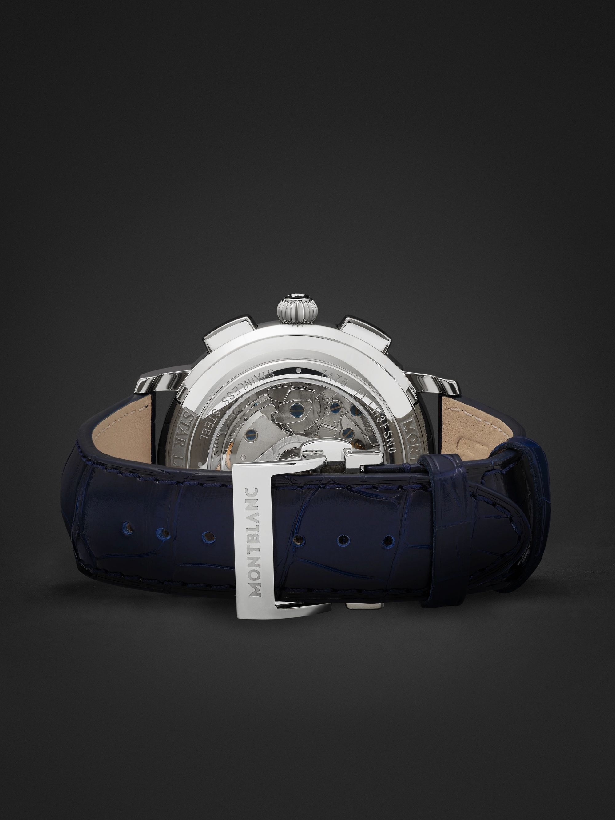MONTBLANC Star Legacy Automatic Chronograph 42mm Stainless Steel and Alligator Watch, Ref. No. 118514