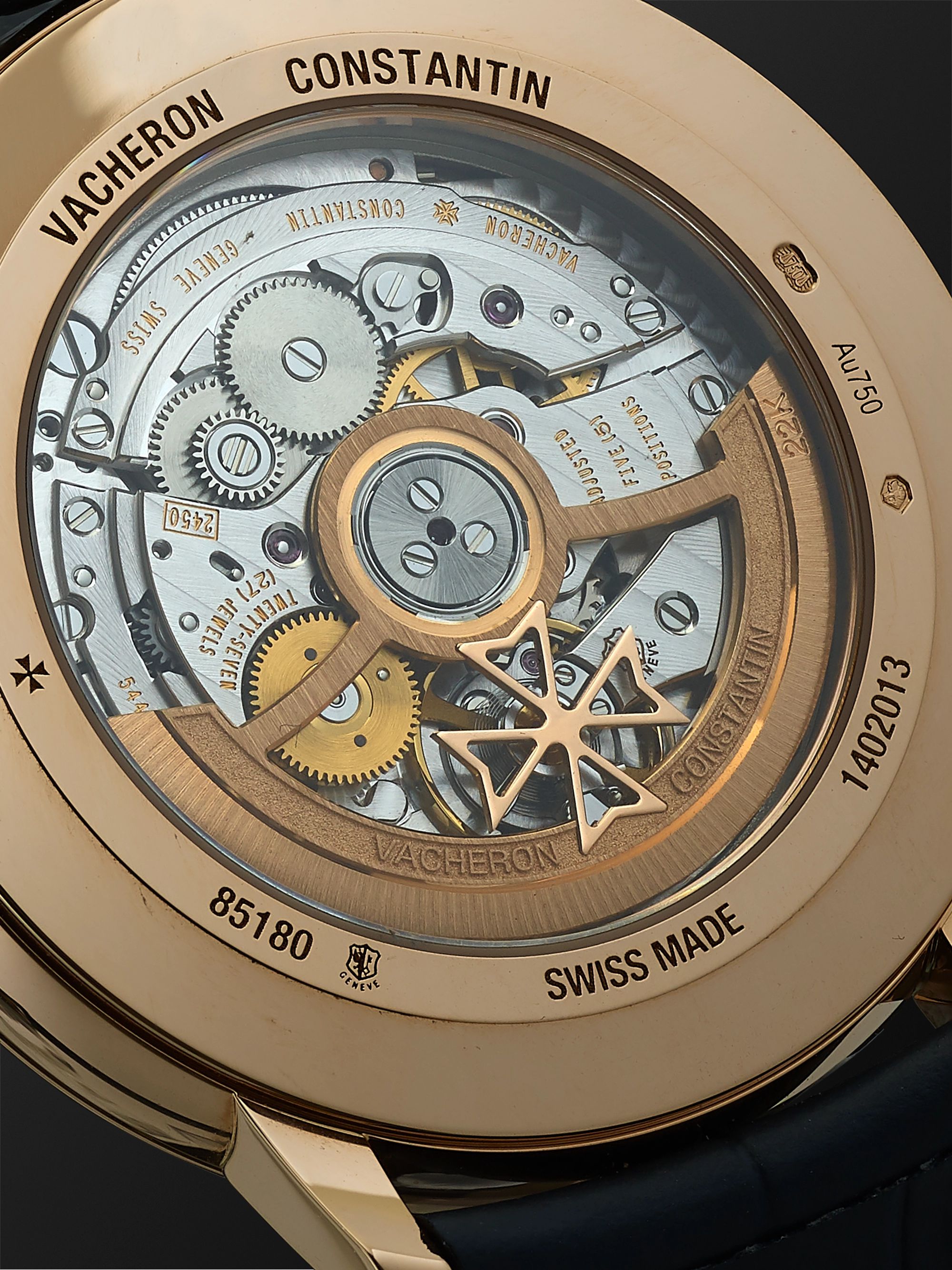 VACHERON CONSTANTIN Patrimony Automatic 40mm 18-Karat Pink Gold and Alligator Watch, Ref. No. 85180/000R-B515