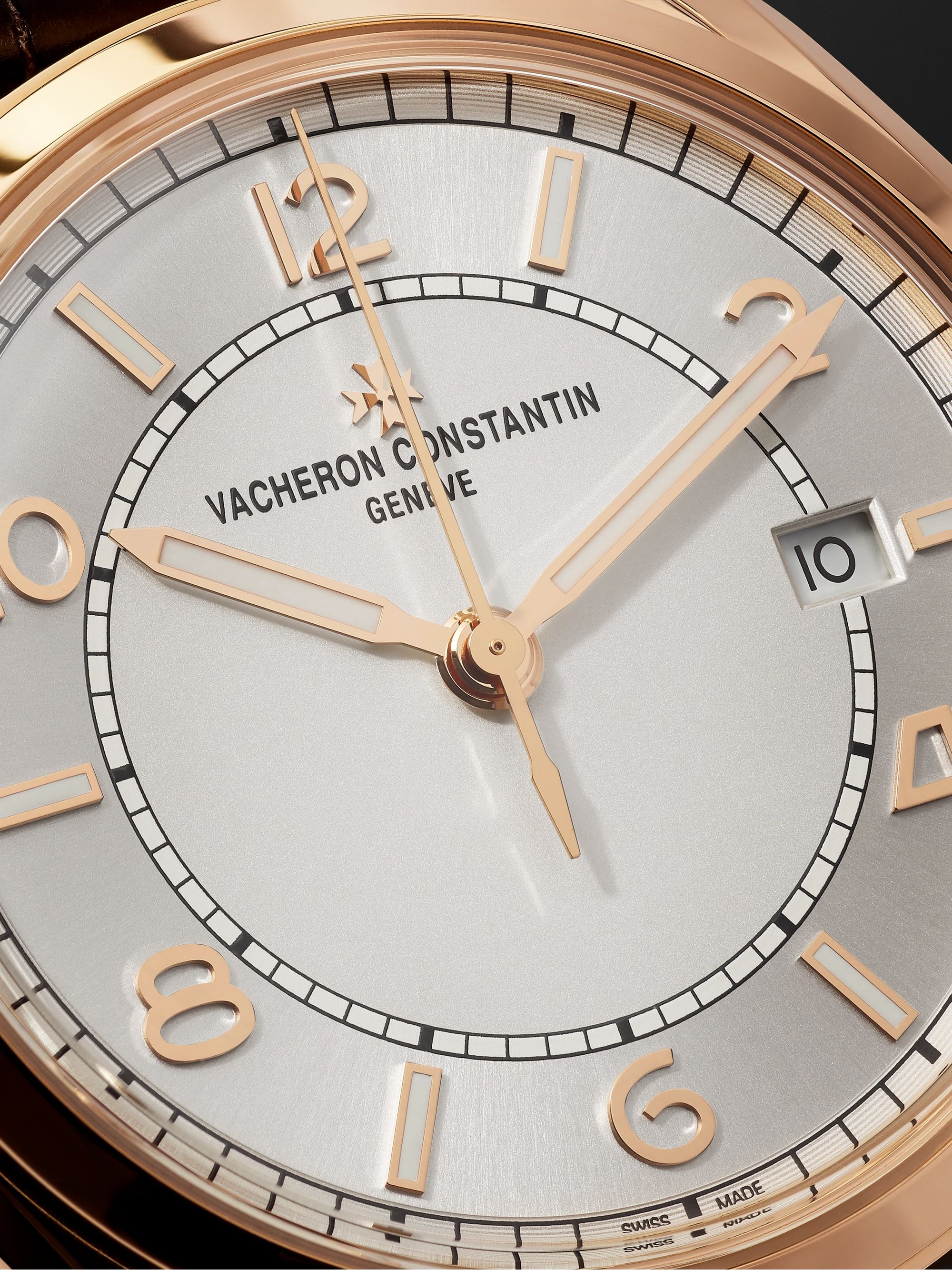 VACHERON CONSTANTIN Fiftysix Automatic 40mm 18-Karat Pink Gold and Alligator Watch, Ref. No. 4600E/000R-B441