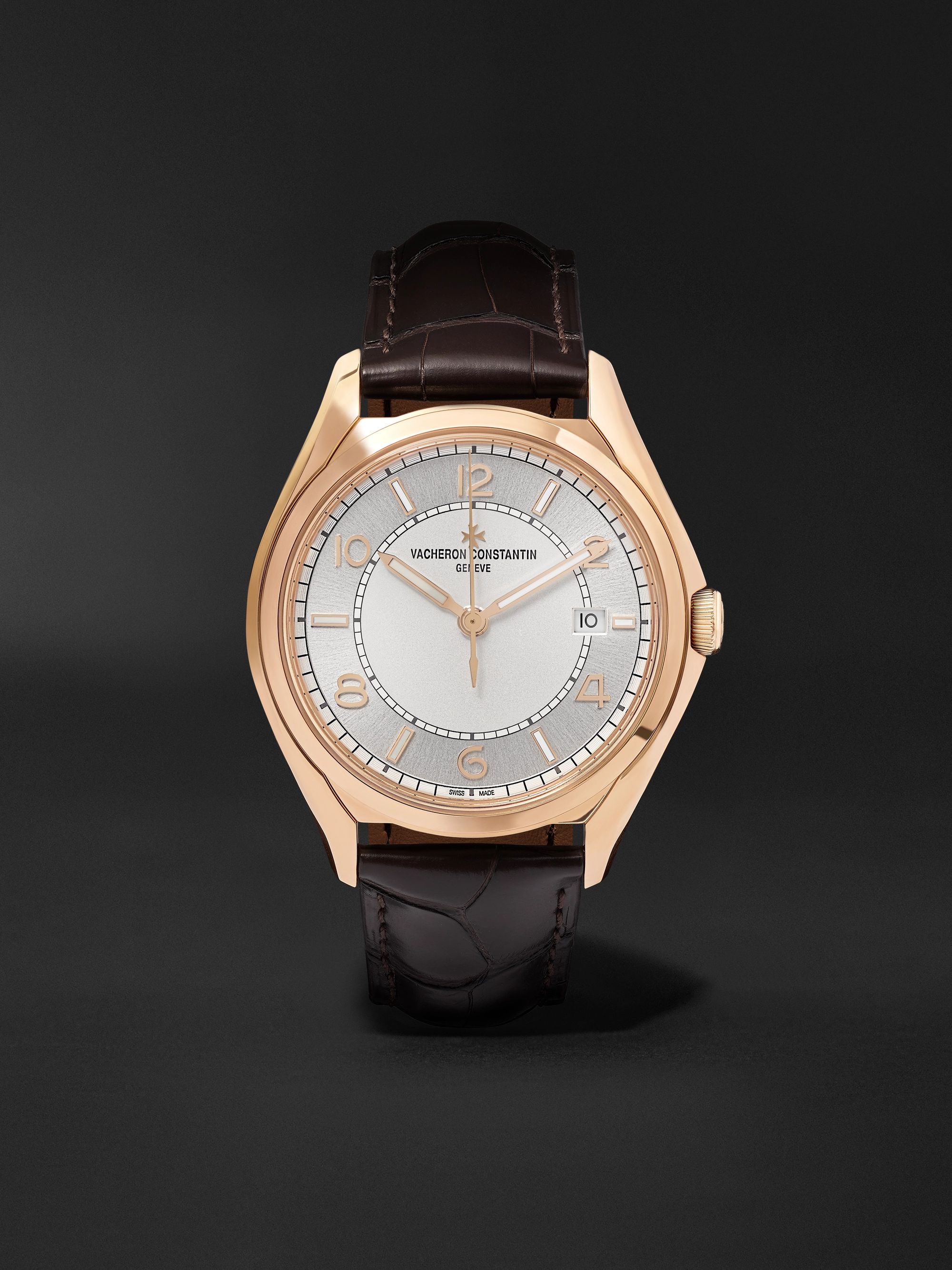 VACHERON CONSTANTIN Fiftysix Automatic 40mm 18-Karat Pink Gold and Alligator Watch, Ref. No. 4600E/000R-B441