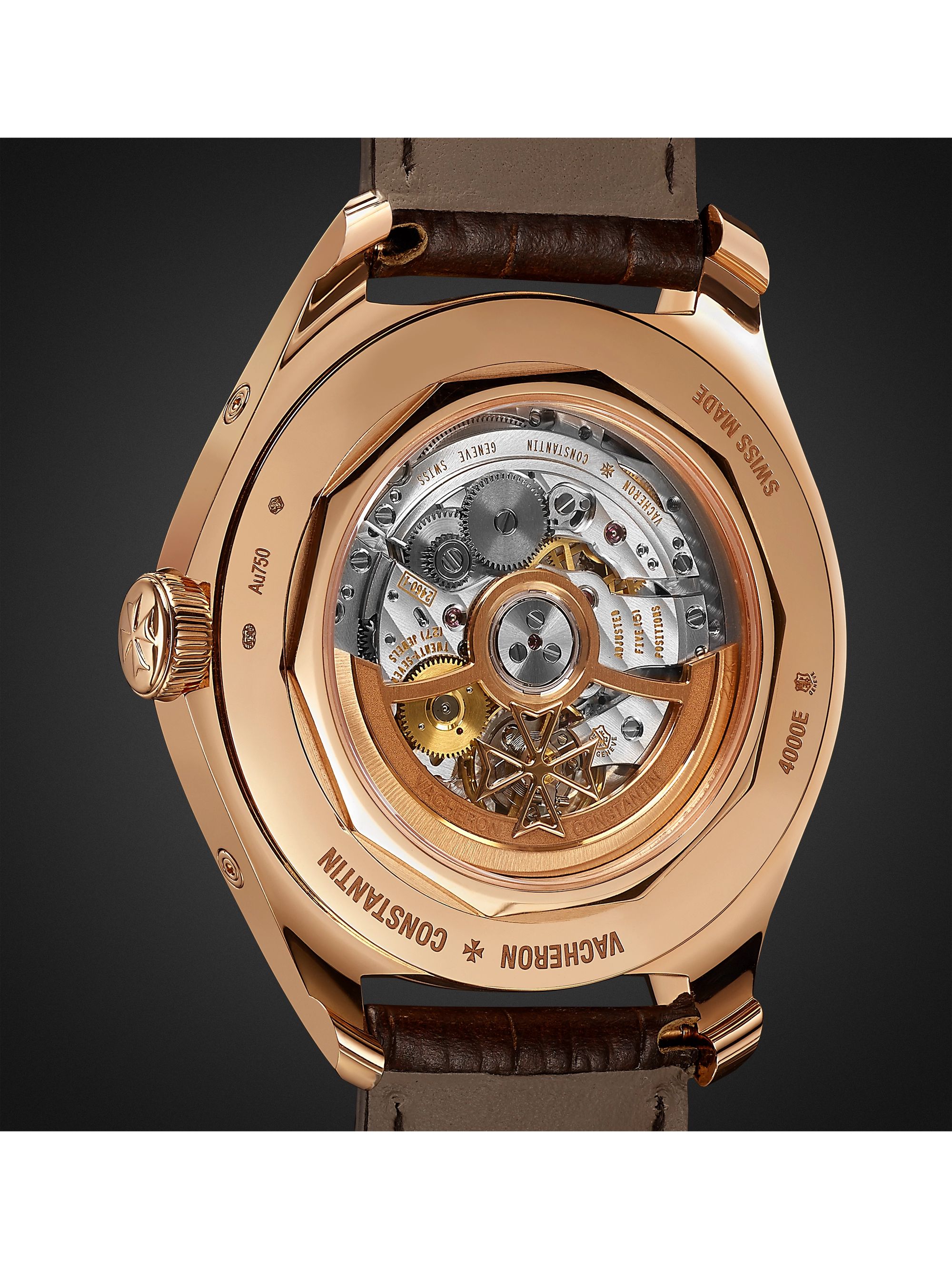 VACHERON CONSTANTIN Fiftysix Automatic Complete Calendar 40mm 18-Karat Pink Gold and Alligator Watch, Ref. No. 4000E/000R-B438