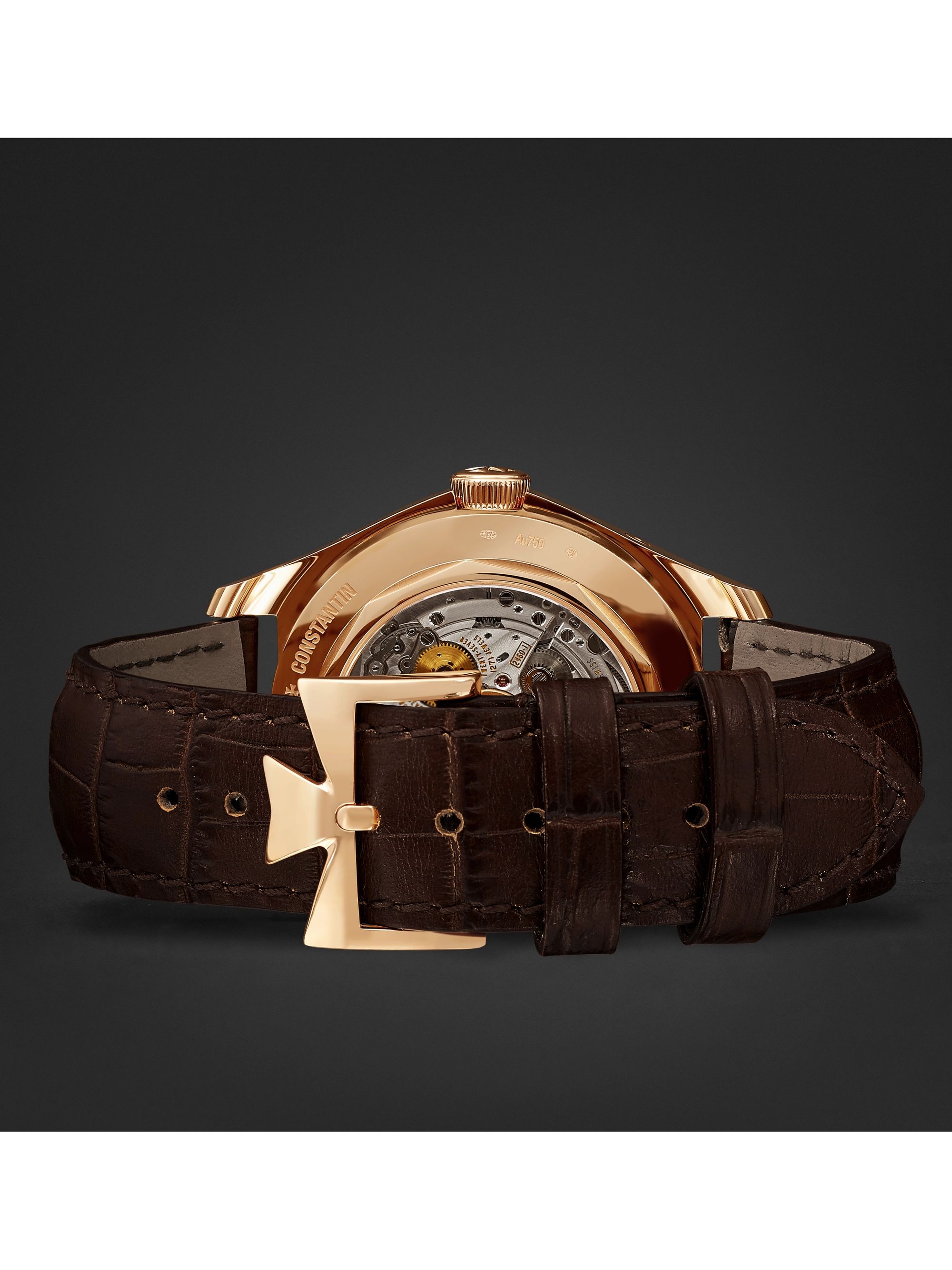 VACHERON CONSTANTIN Fiftysix Automatic Complete Calendar 40mm 18-Karat Pink Gold and Alligator Watch, Ref. No. 4000E/000R-B438