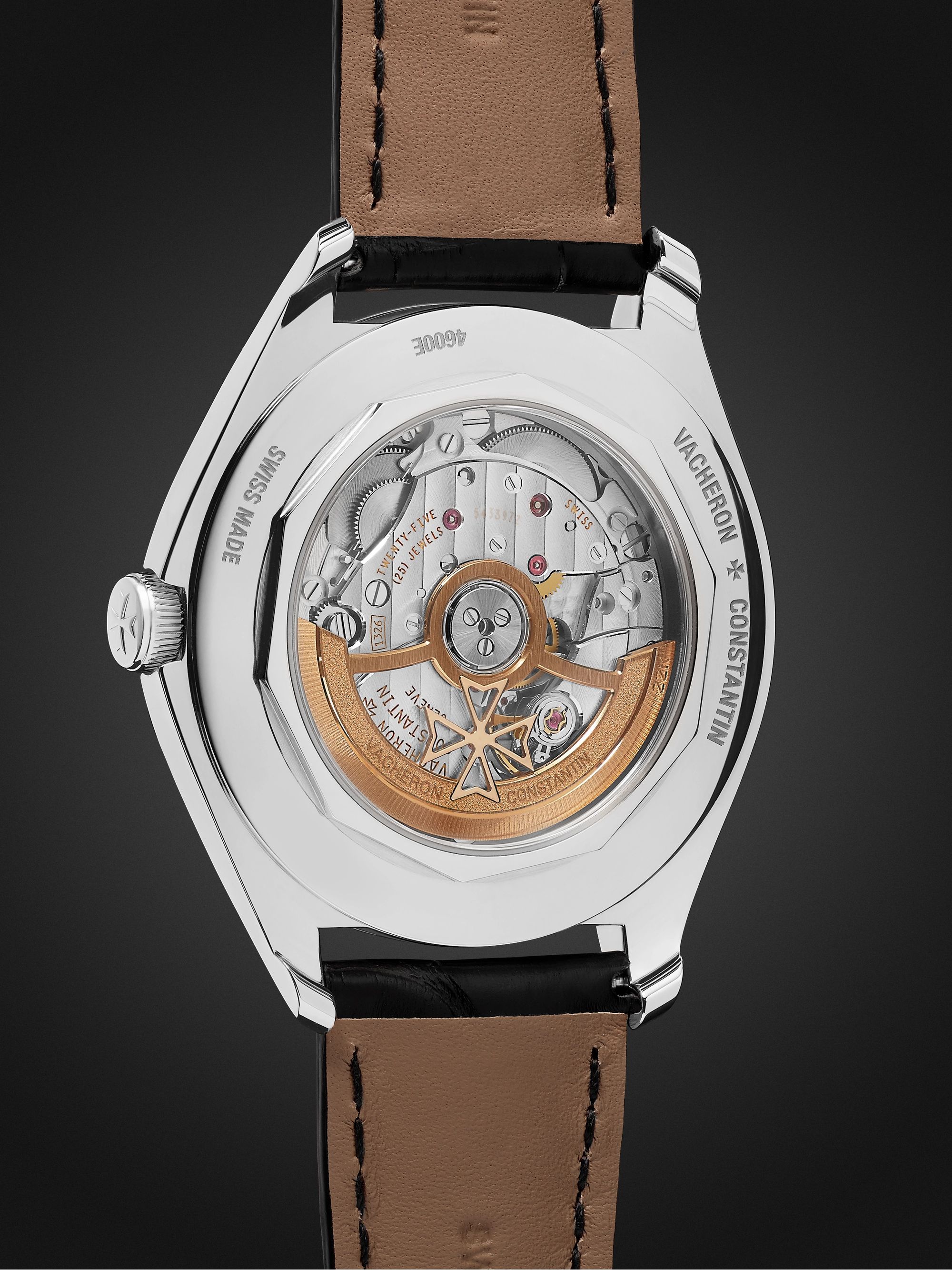 VACHERON CONSTANTIN Fiftysix Automatic 40mm Stainless Steel and Alligator Watch, Ref. No. 4600E/000A-B442