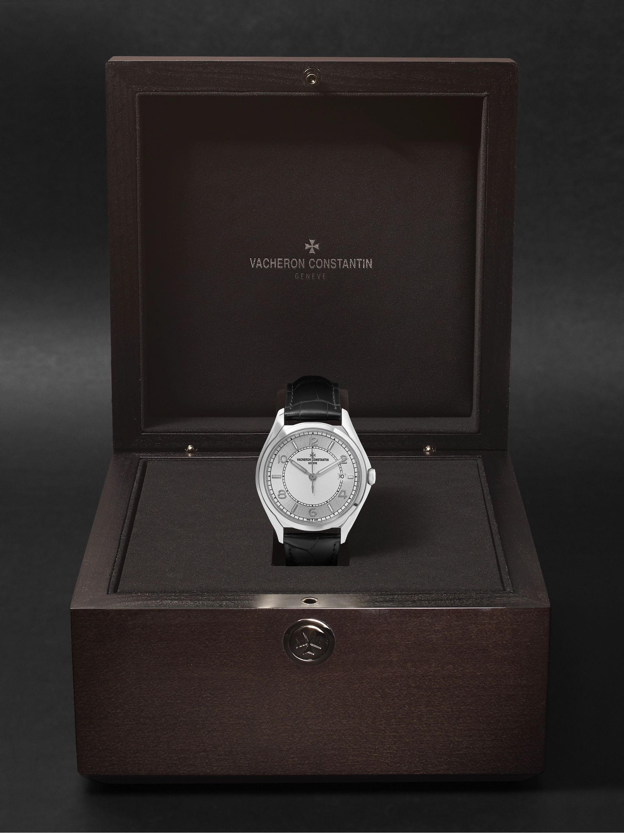 VACHERON CONSTANTIN Fiftysix Automatic 40mm Stainless Steel and Alligator Watch, Ref. No. 4600E/000A-B442