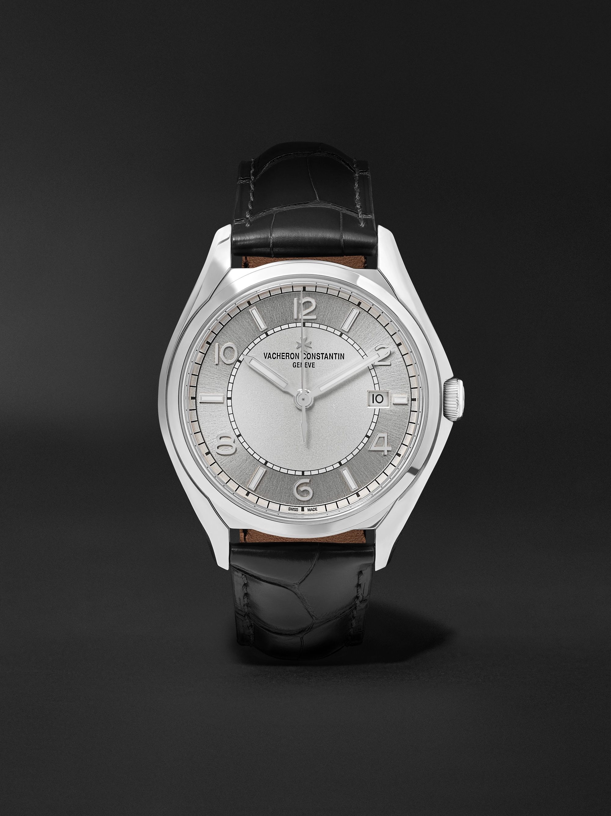 VACHERON CONSTANTIN Fiftysix Automatic 40mm Stainless Steel and Alligator Watch, Ref. No. 4600E/000A-B442