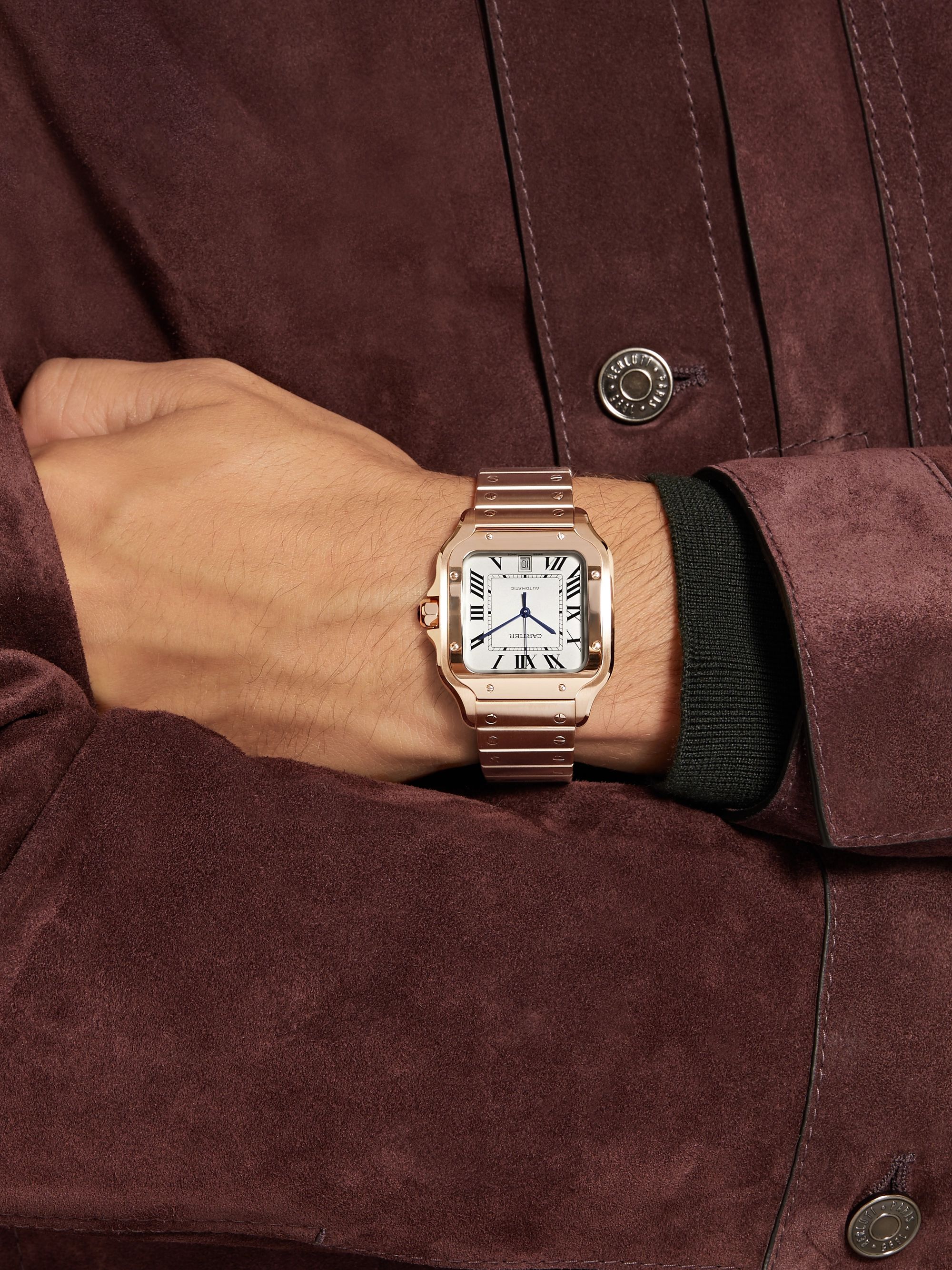Cartier rose on sale gold santos