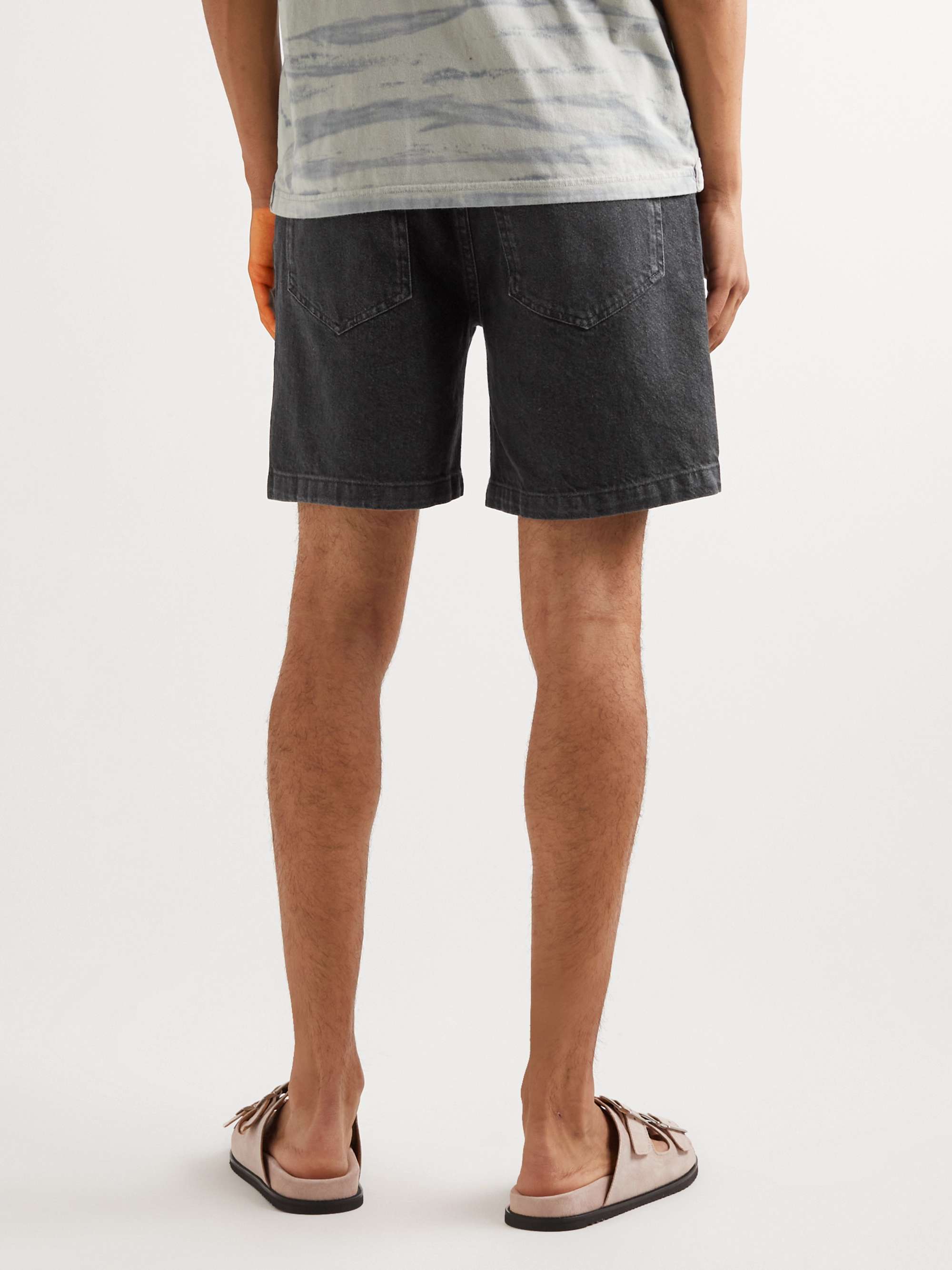MR P. Straight-Leg Denim Shorts