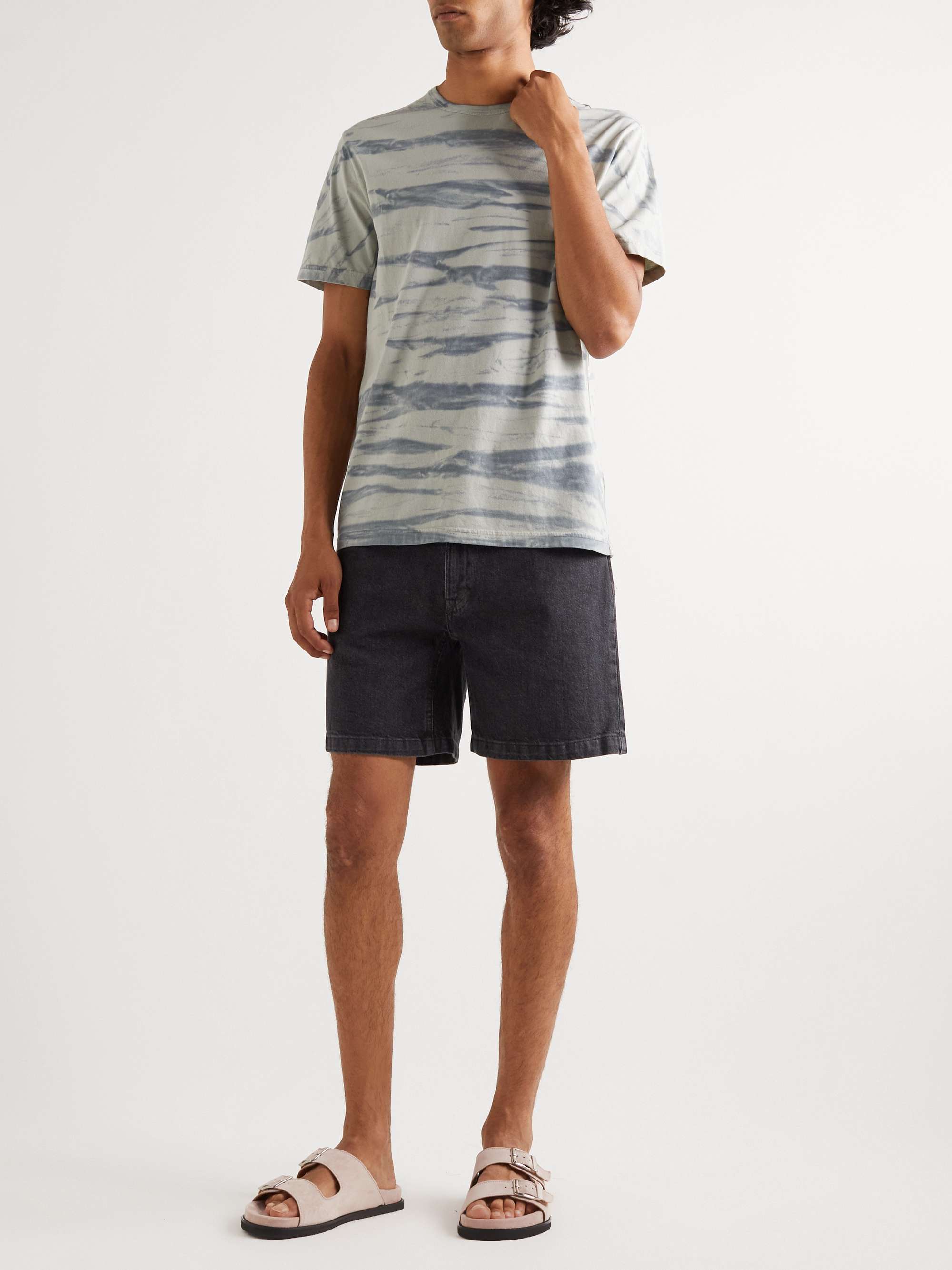 MR P. Straight-Leg Denim Shorts