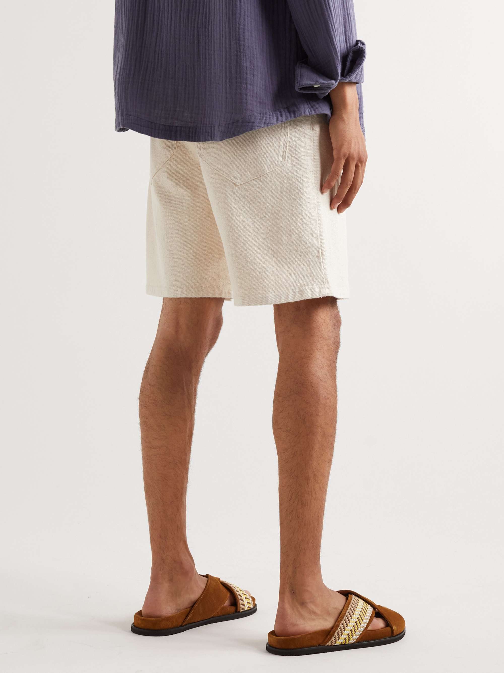 MR P. Straight-Leg Denim Shorts