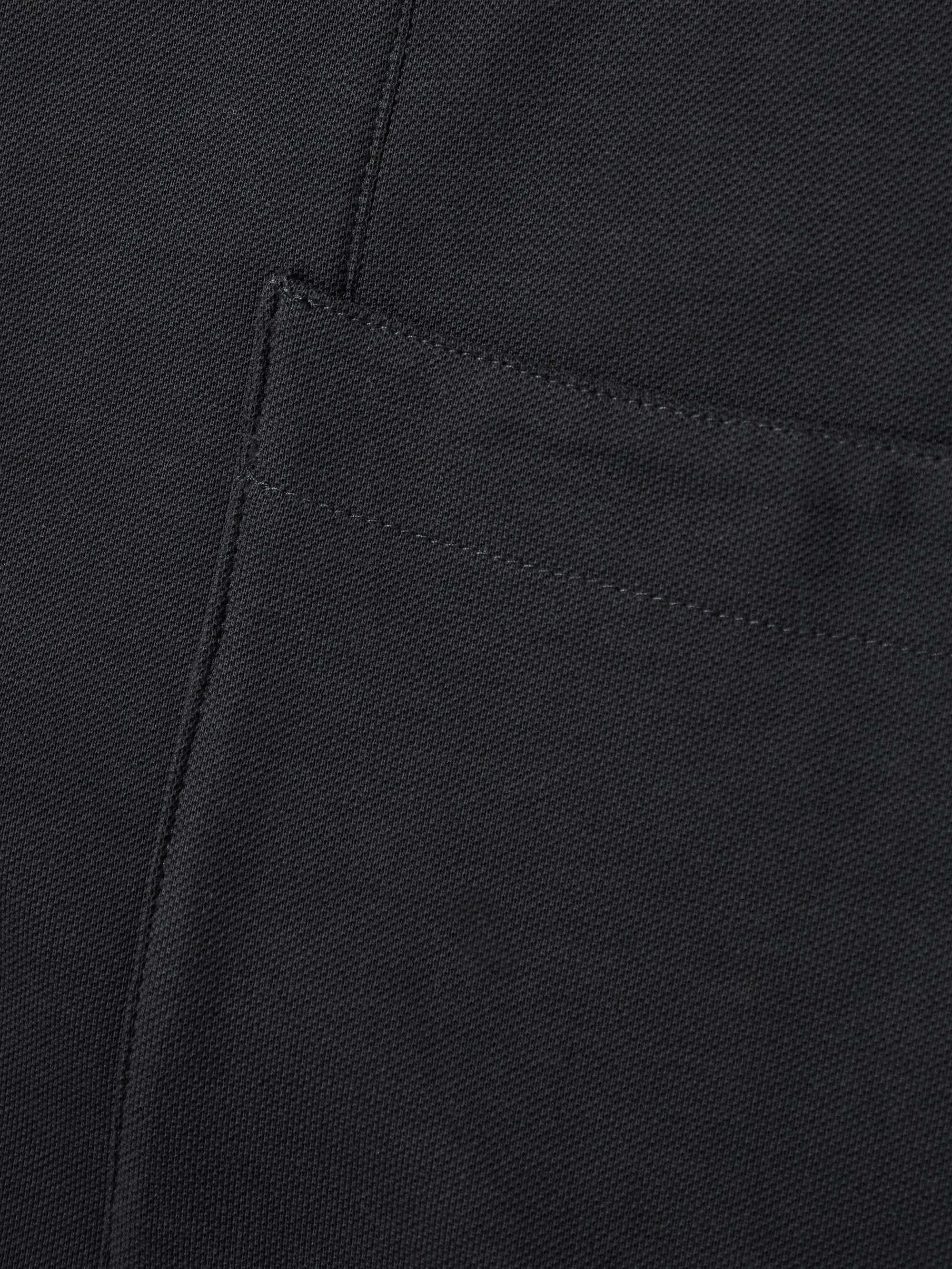 MR P. Jersey-Panelled Organic Cotton-Piqué Shirt