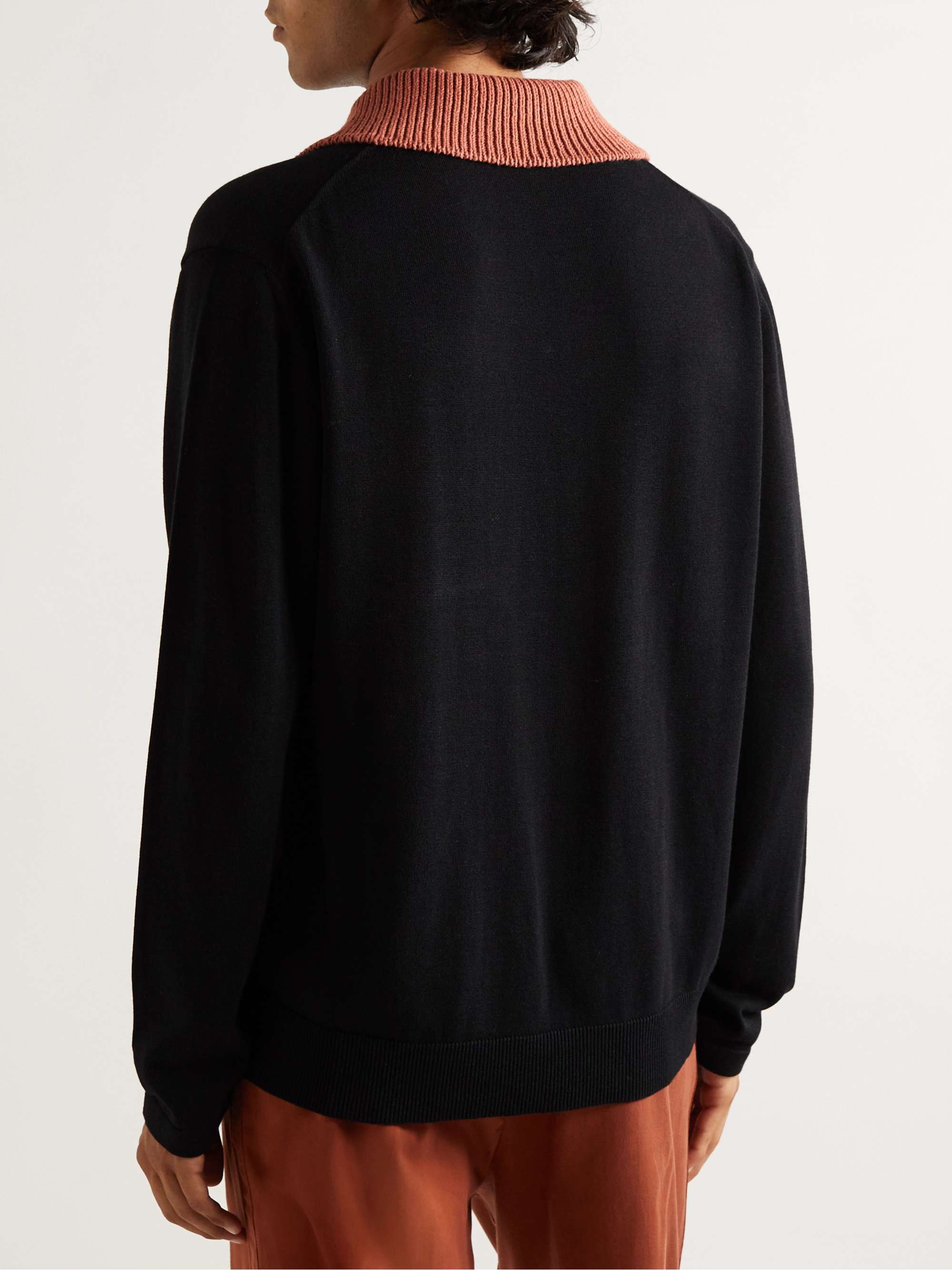 MR P. Colour-Block Organic Cotton and TENCEL™ Lyocell-Blend Polo Shirt