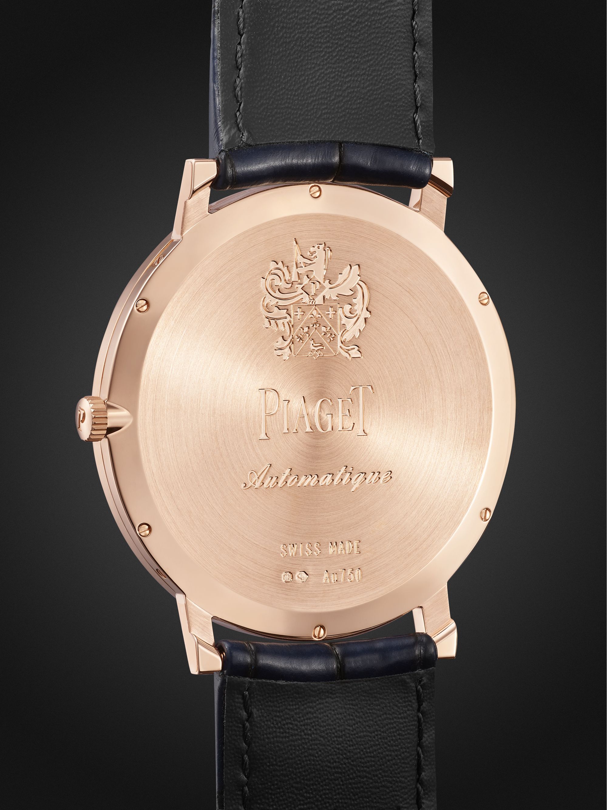 PIAGET Altiplano Ultimate Automatic 41mm 18-Karat Rose Gold, Diamond and Alligator Watch, Ref. No. G0A47124