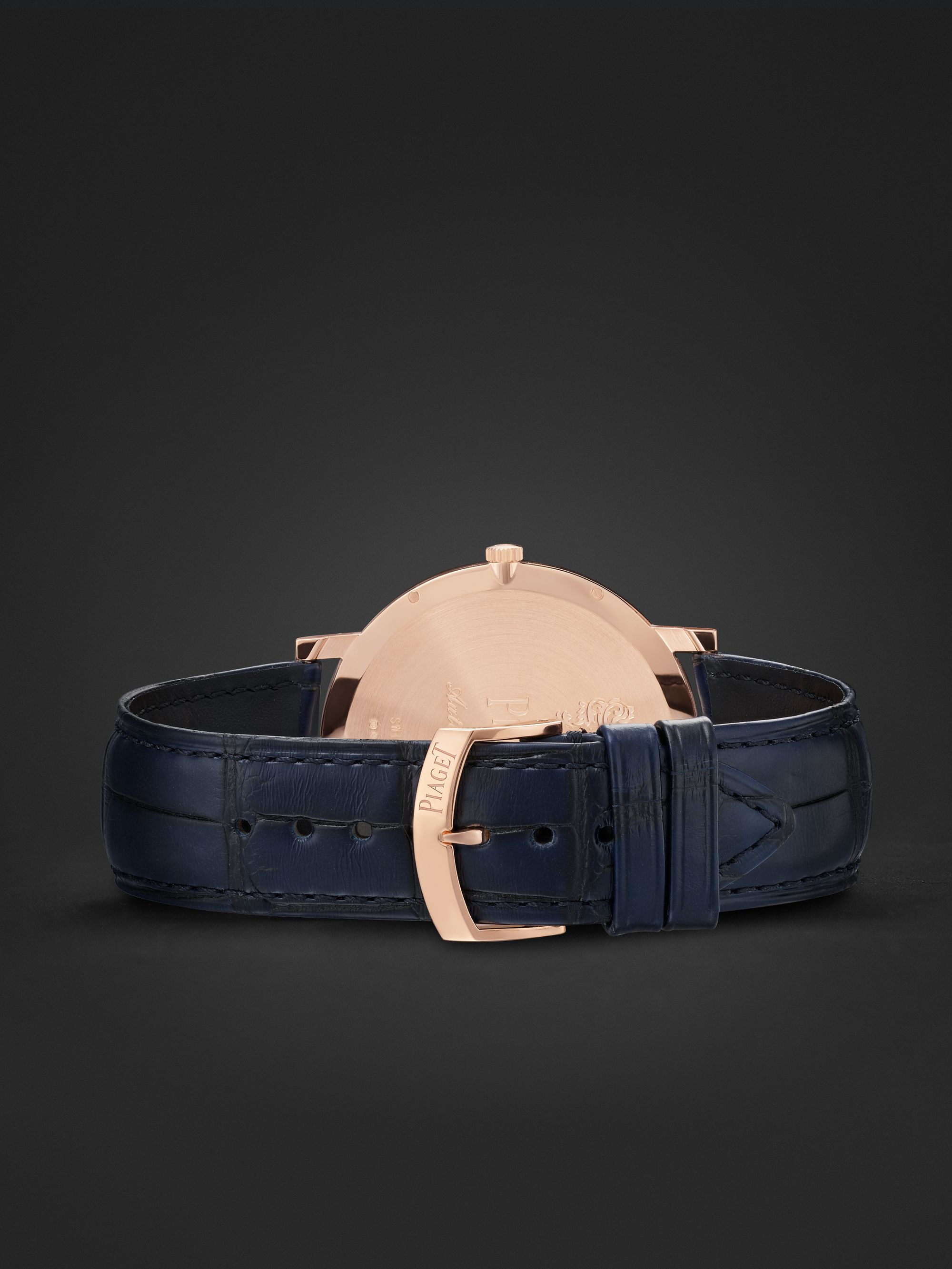 PIAGET Altiplano Ultimate Automatic 41mm 18-Karat Rose Gold, Diamond and Alligator Watch, Ref. No. G0A47124