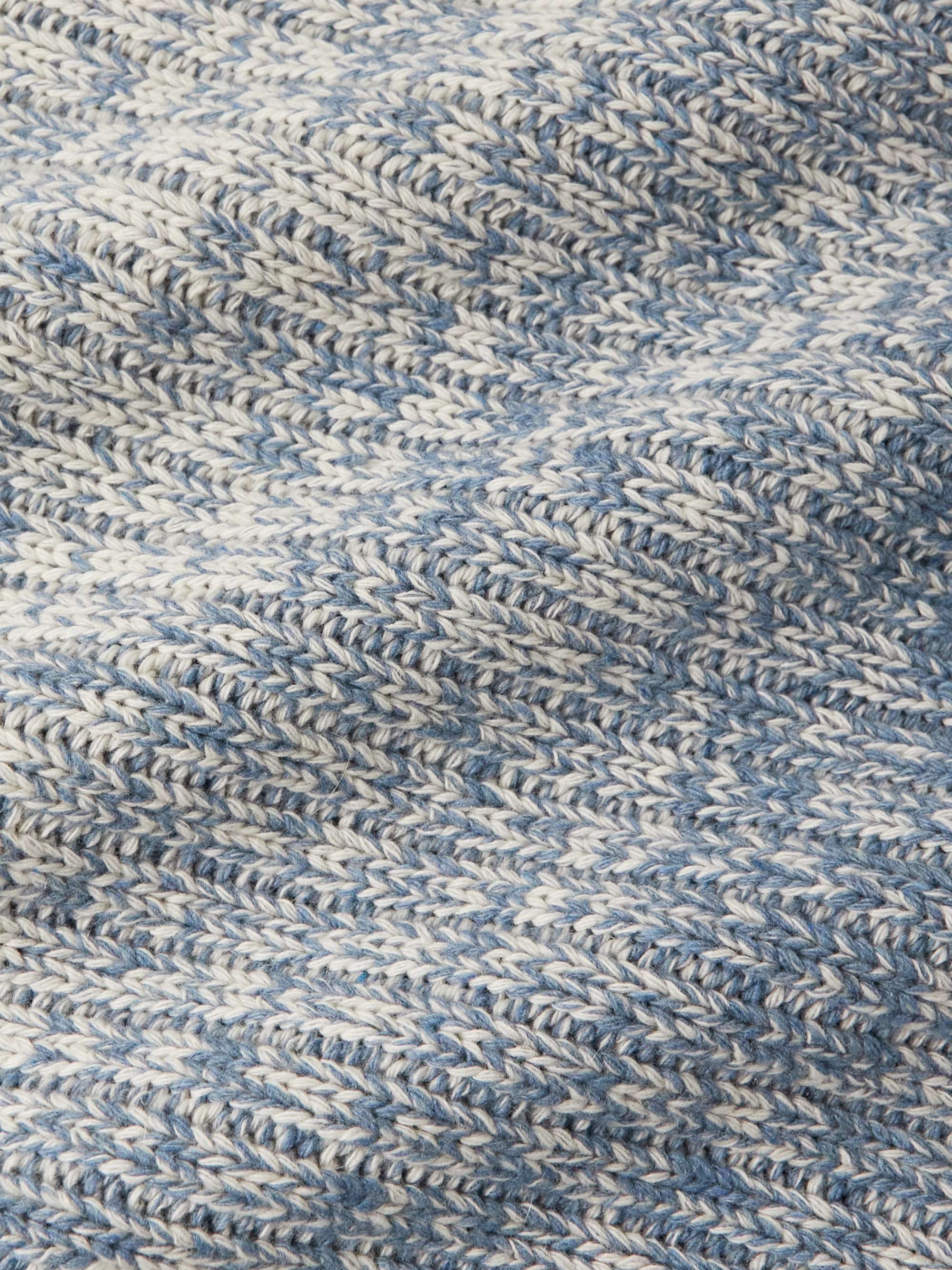 MR P. Dégradé Crocheted Cashmere and Wool-Blend Sweater