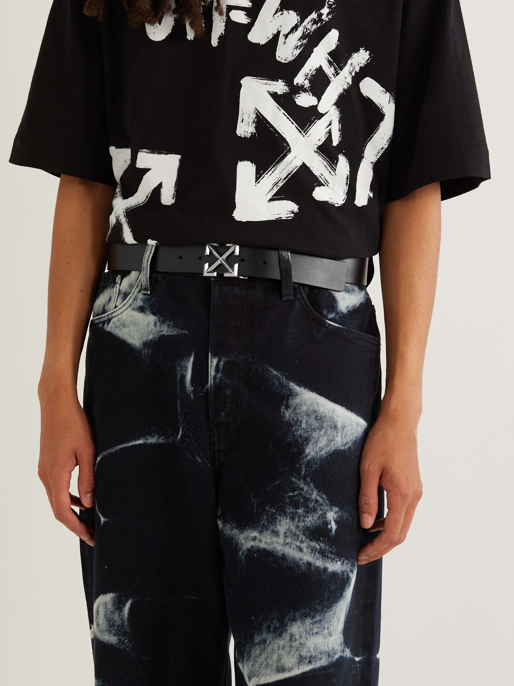 OFF-WHITE Arrow 3.5cm Leather Belt