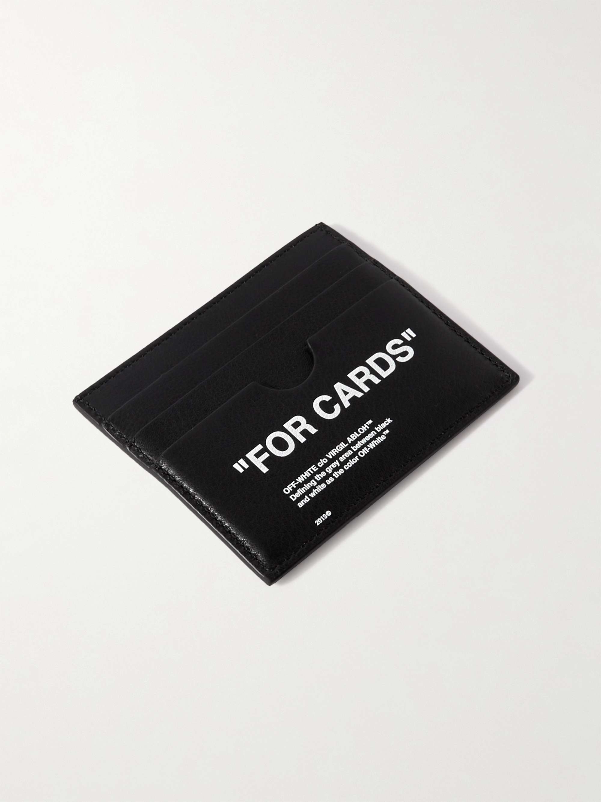 OFF-WHITE Printed Leather Cardholder