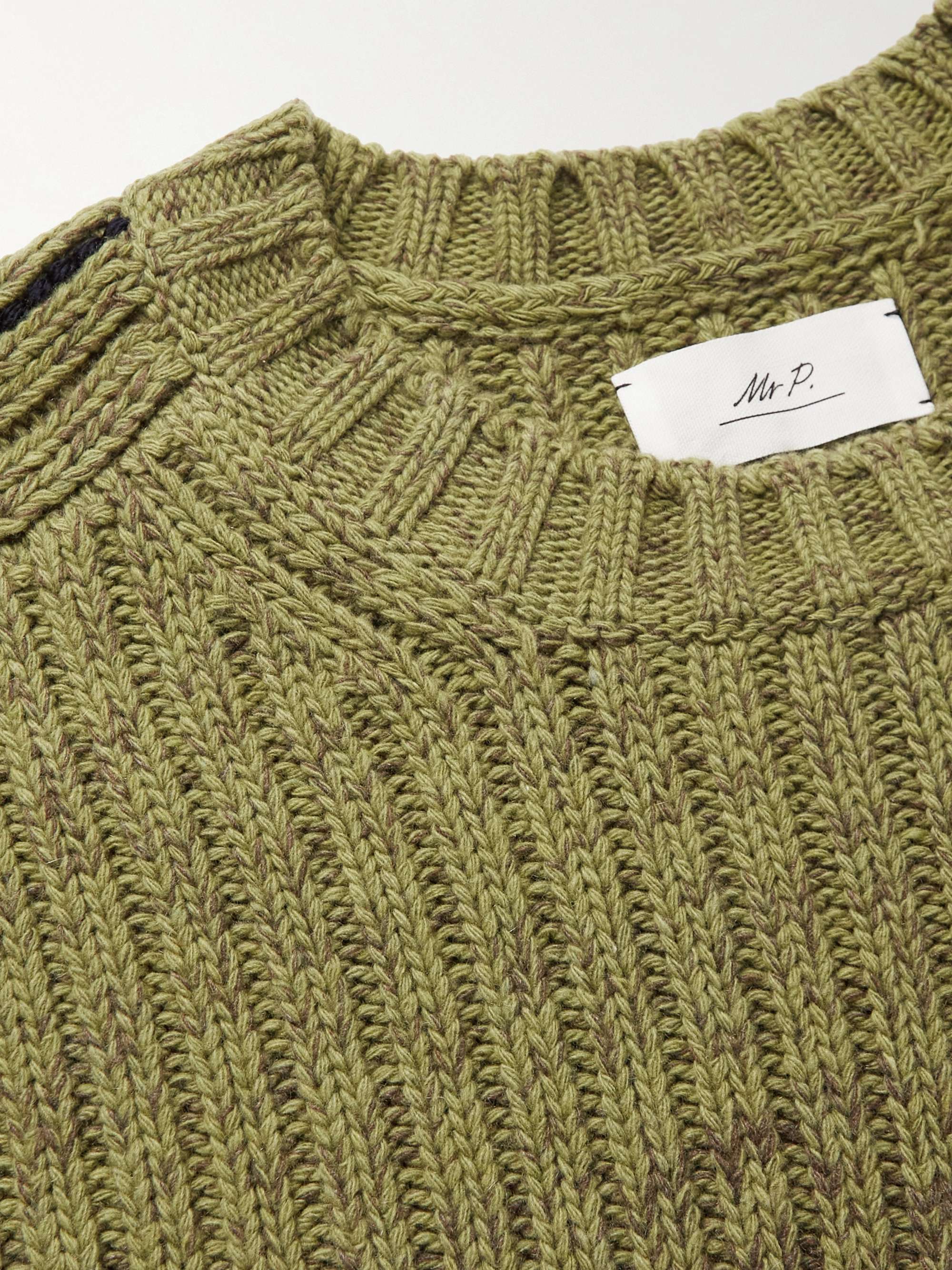 MR P. Dégradé Crocheted Cashmere and Wool-Blend Sweater