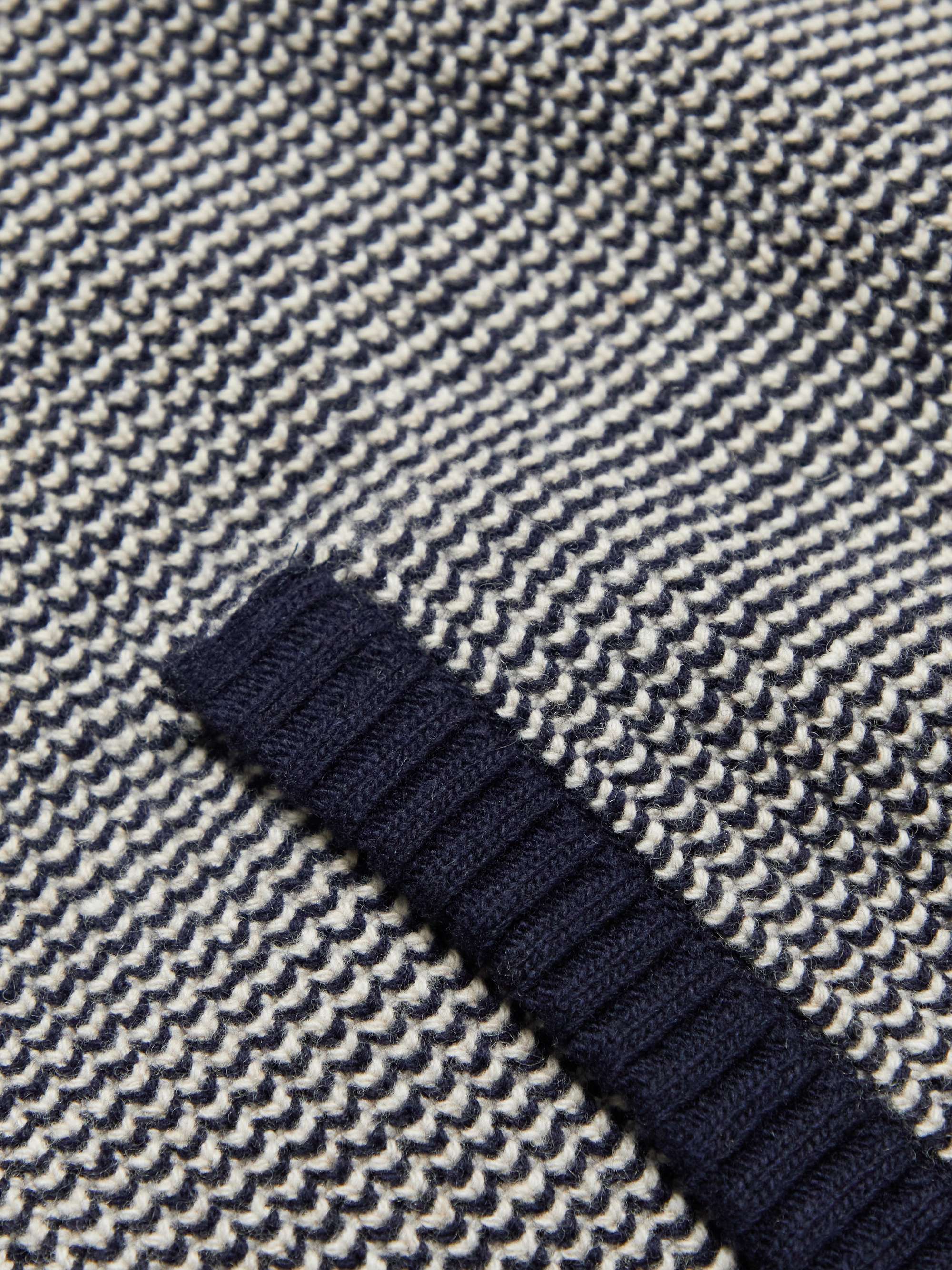 MR P. Honeycomb-Knit Virgin Wool Zip-Up Cardigan