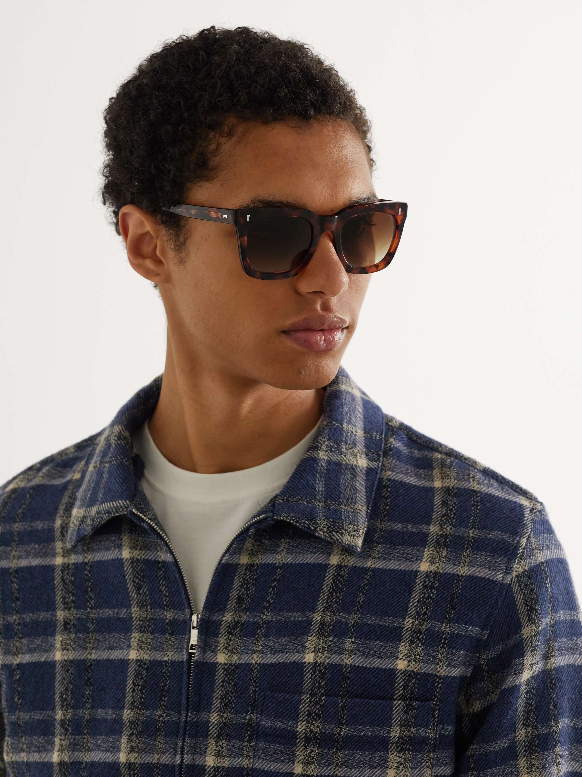 MR P. + Cubitts Judd Square-Frame Acetate Sunglasses
