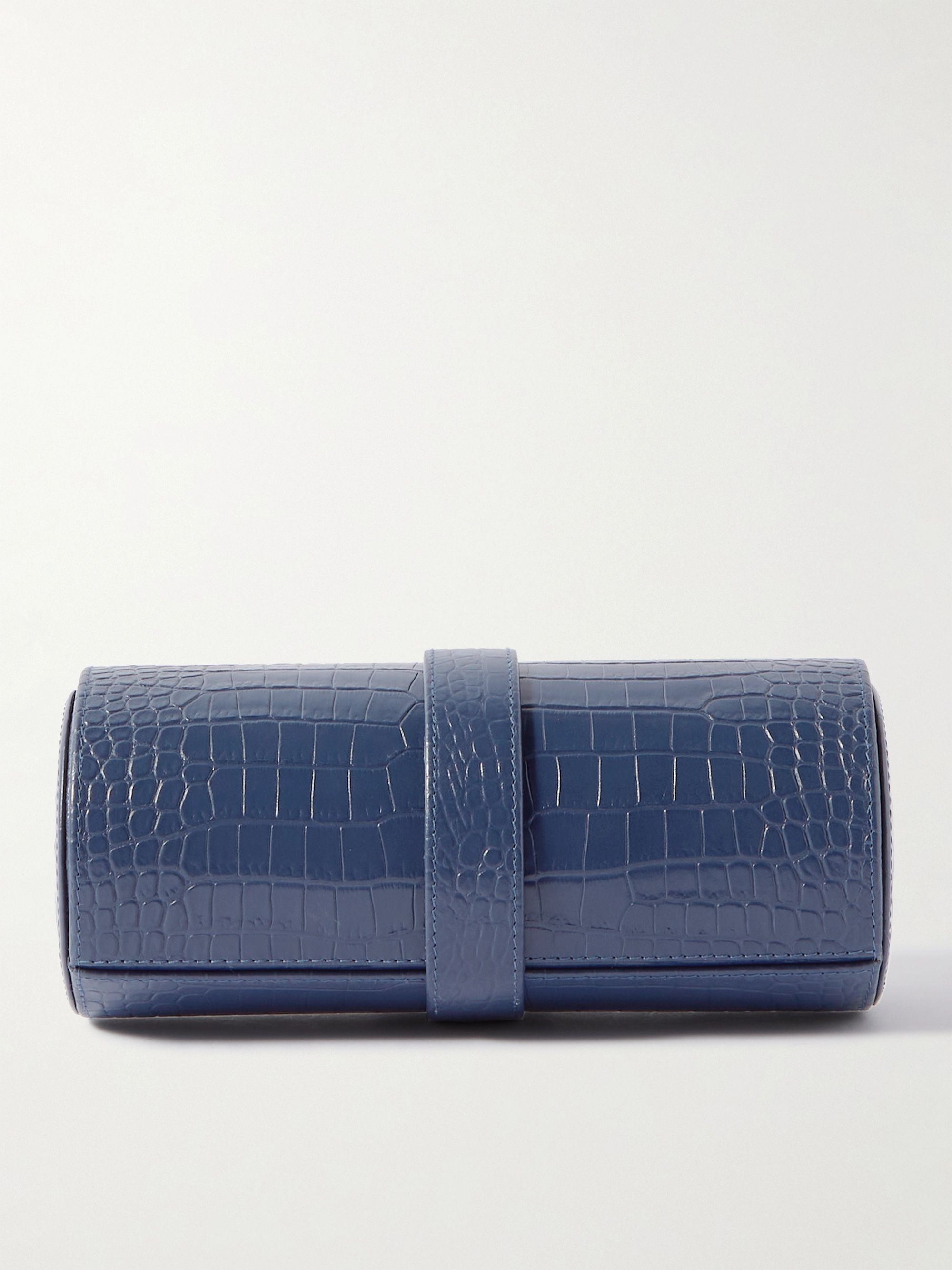 RAPPORT LONDON Croc-Effect Leather Watch Roll