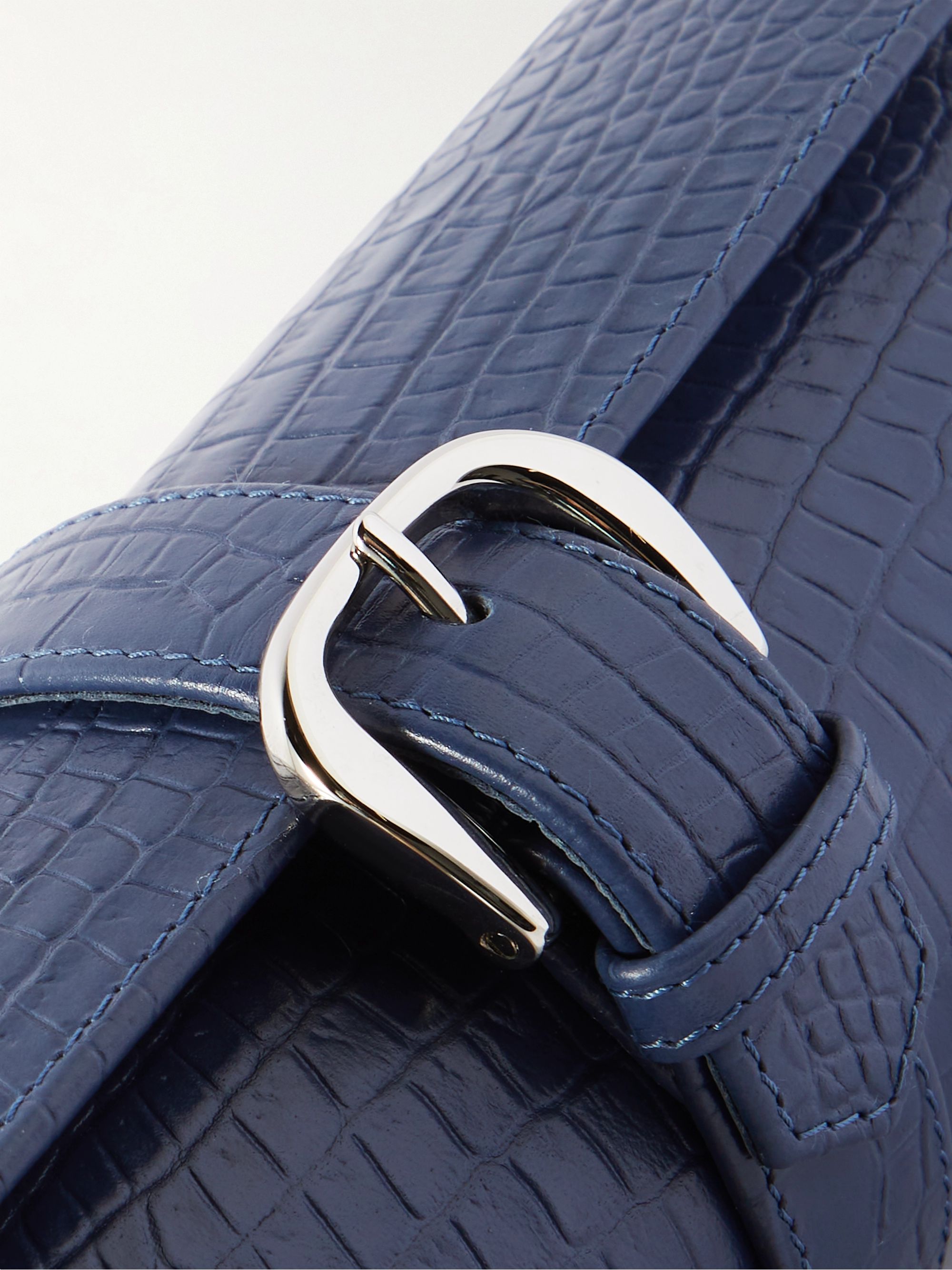 RAPPORT LONDON Croc-Effect Leather Watch Roll