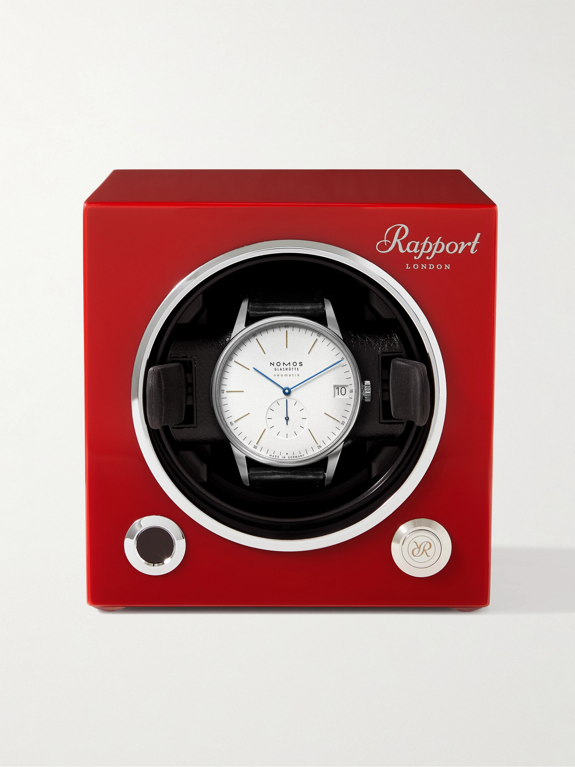 Shop Rapport London Evolution Lacquered Cedar Watch Winder In Red