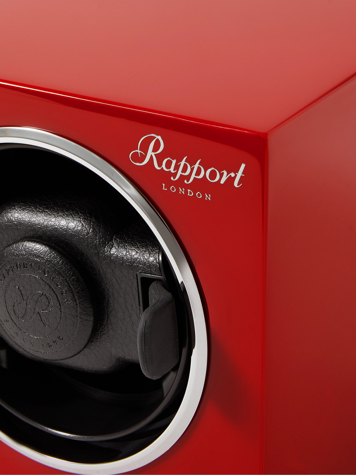 Shop Rapport London Evolution Lacquered Cedar Watch Winder In Red
