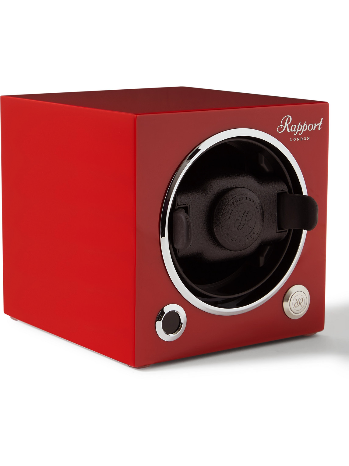 Rapport London Evolution Lacquered Cedar Watch Winder In Red