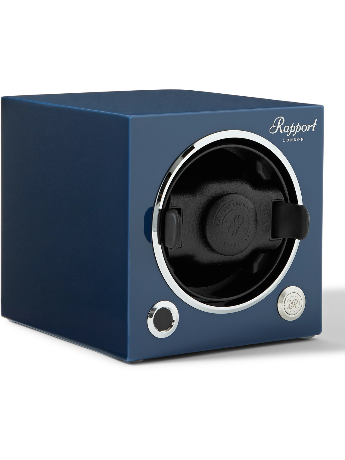 Rapport London Evolution Lacquered Cedar Watch Winder In Blue