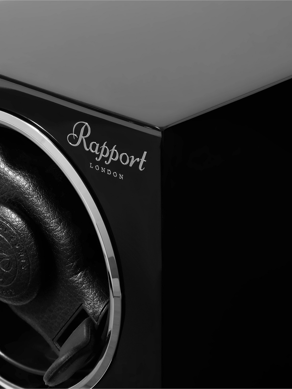 Shop Rapport London Evolution Lacquered Cedar Watch Winder In Black