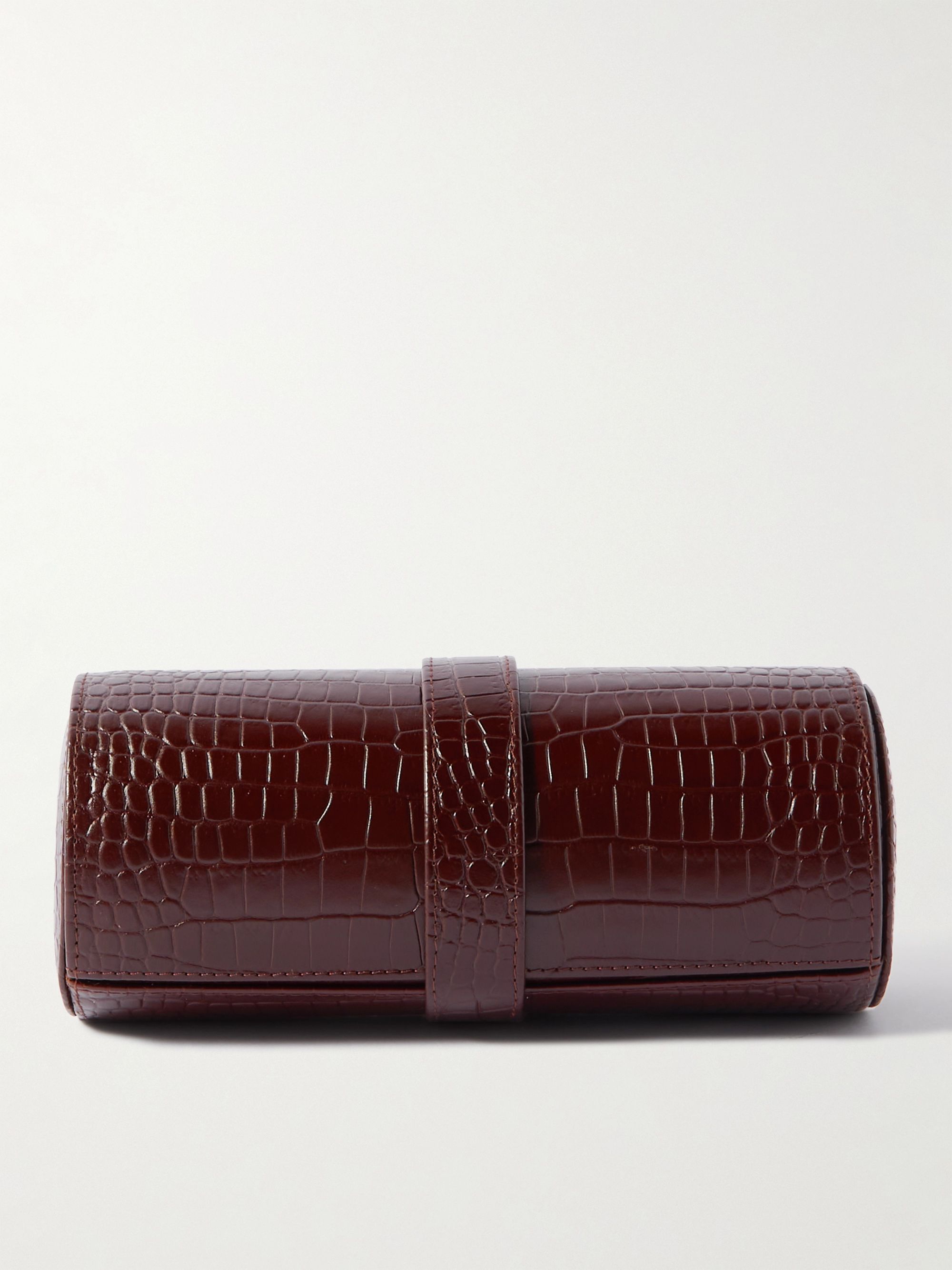 RAPPORT LONDON Croc-Effect Leather Watch Roll