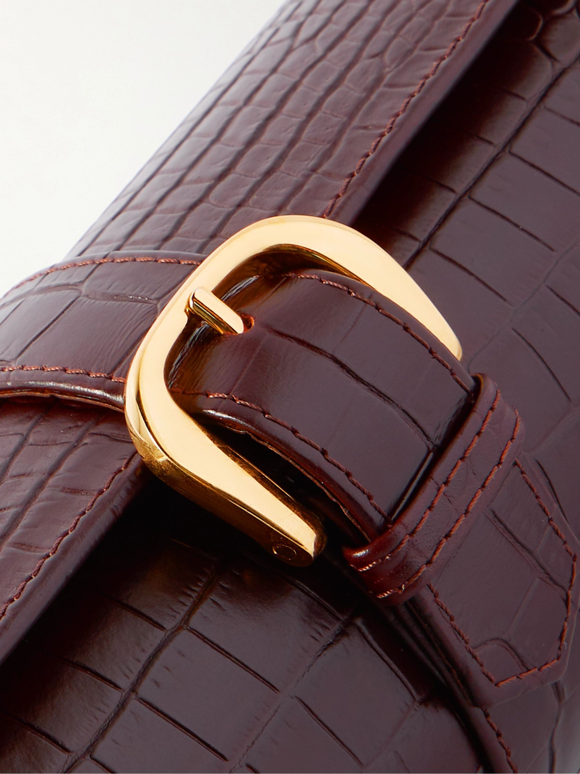 RAPPORT LONDON Croc-Effect Leather Watch Roll
