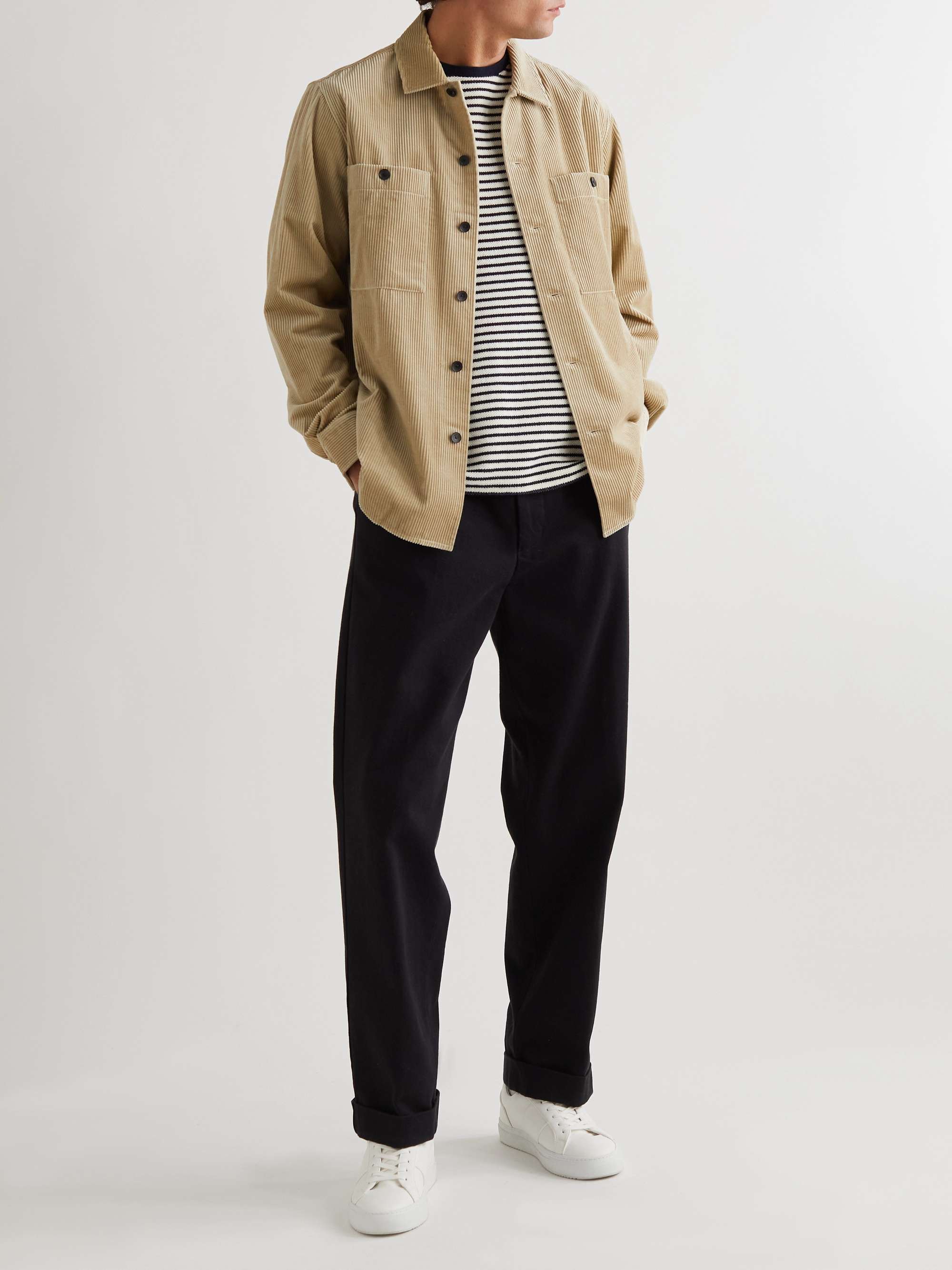 MR P. Cotton and Cashmere-Blend Corduroy Overshirt