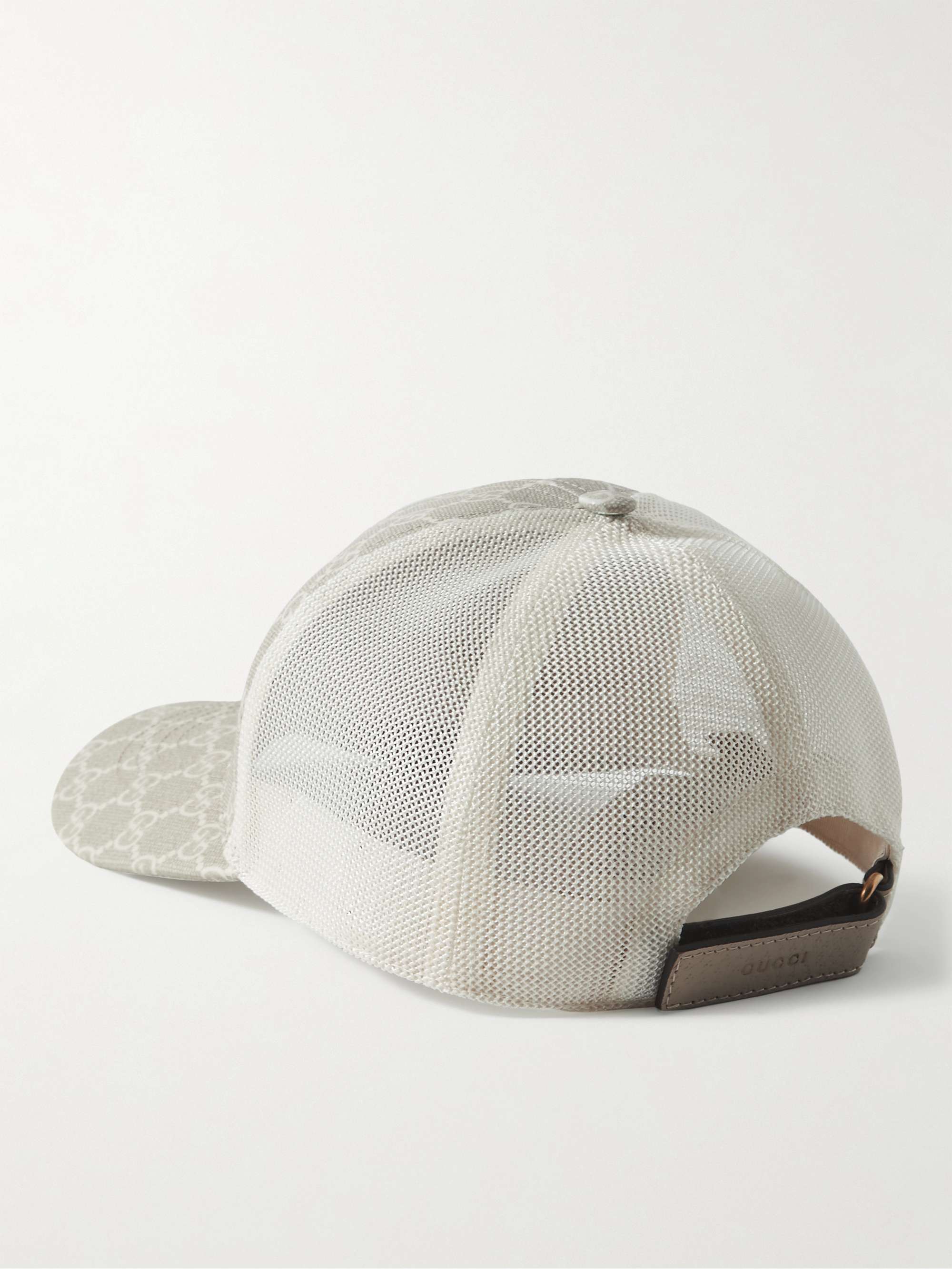 GUCCI Monogrammed CoatedCanvas and Mesh Baseball Cap for Men MR PORTER