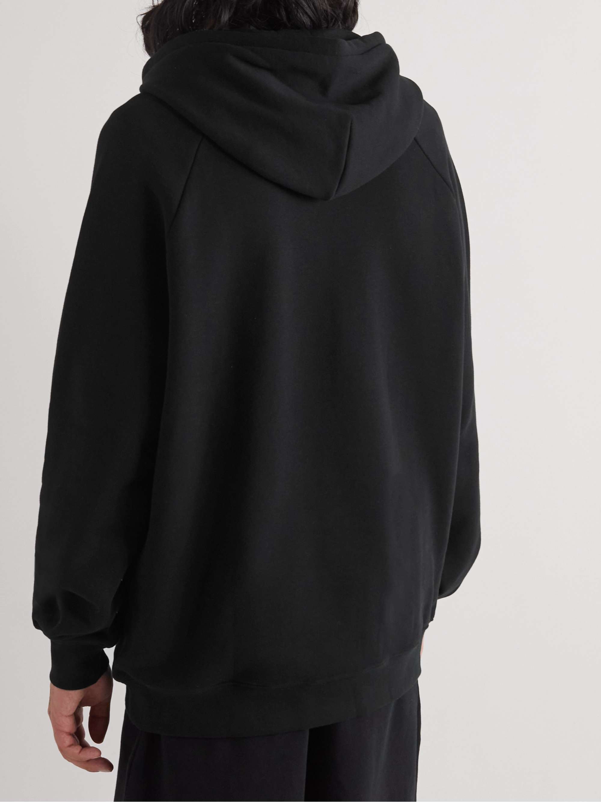 NINETY PERCENT Loopback Organic Cotton-Jersey Hoodie