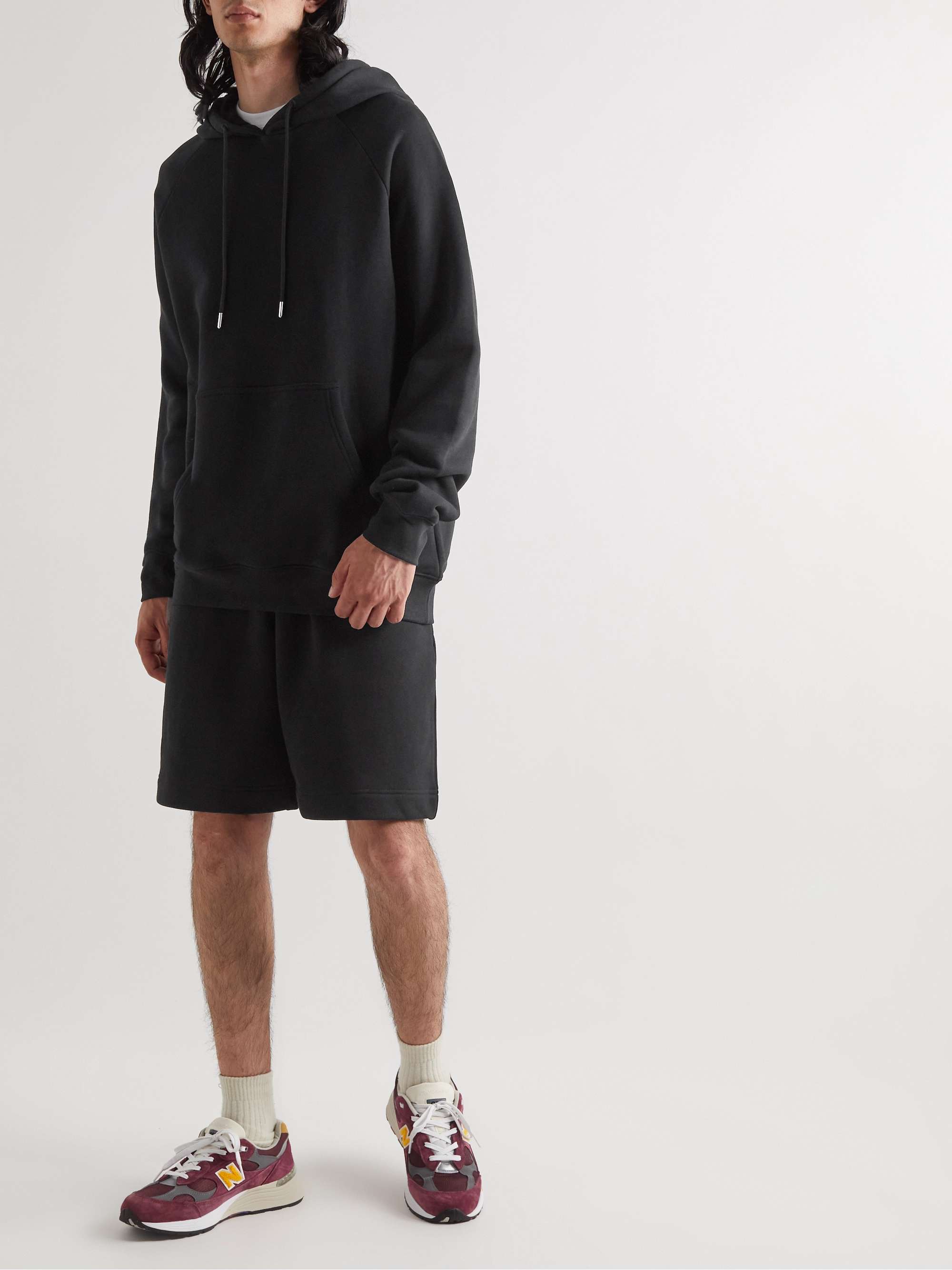 NINETY PERCENT Loopback Organic Cotton-Jersey Hoodie
