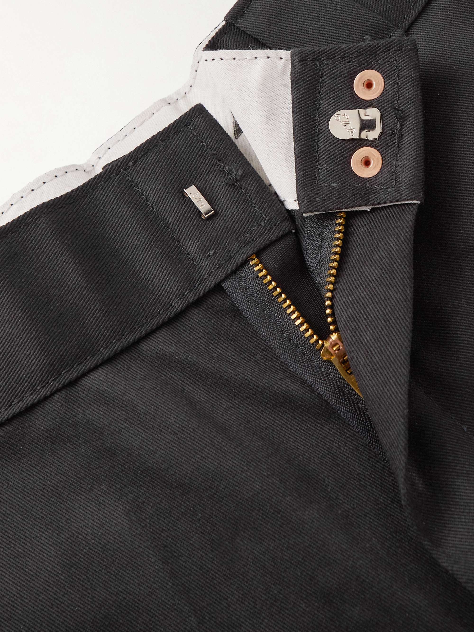 TORY VAN THOMPSON + Throwing Fits 3M Classic Straight-Leg Logo-Appliquéd Twill Trousers