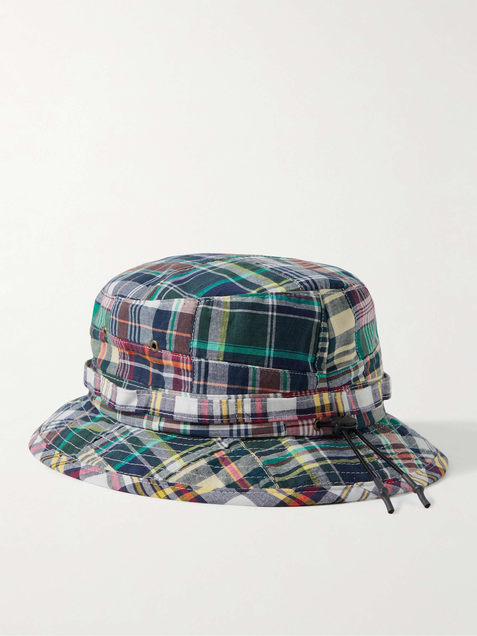BEAMS PLUS + Throwing Fits Patchwork Checked Cotton Bucket Hat