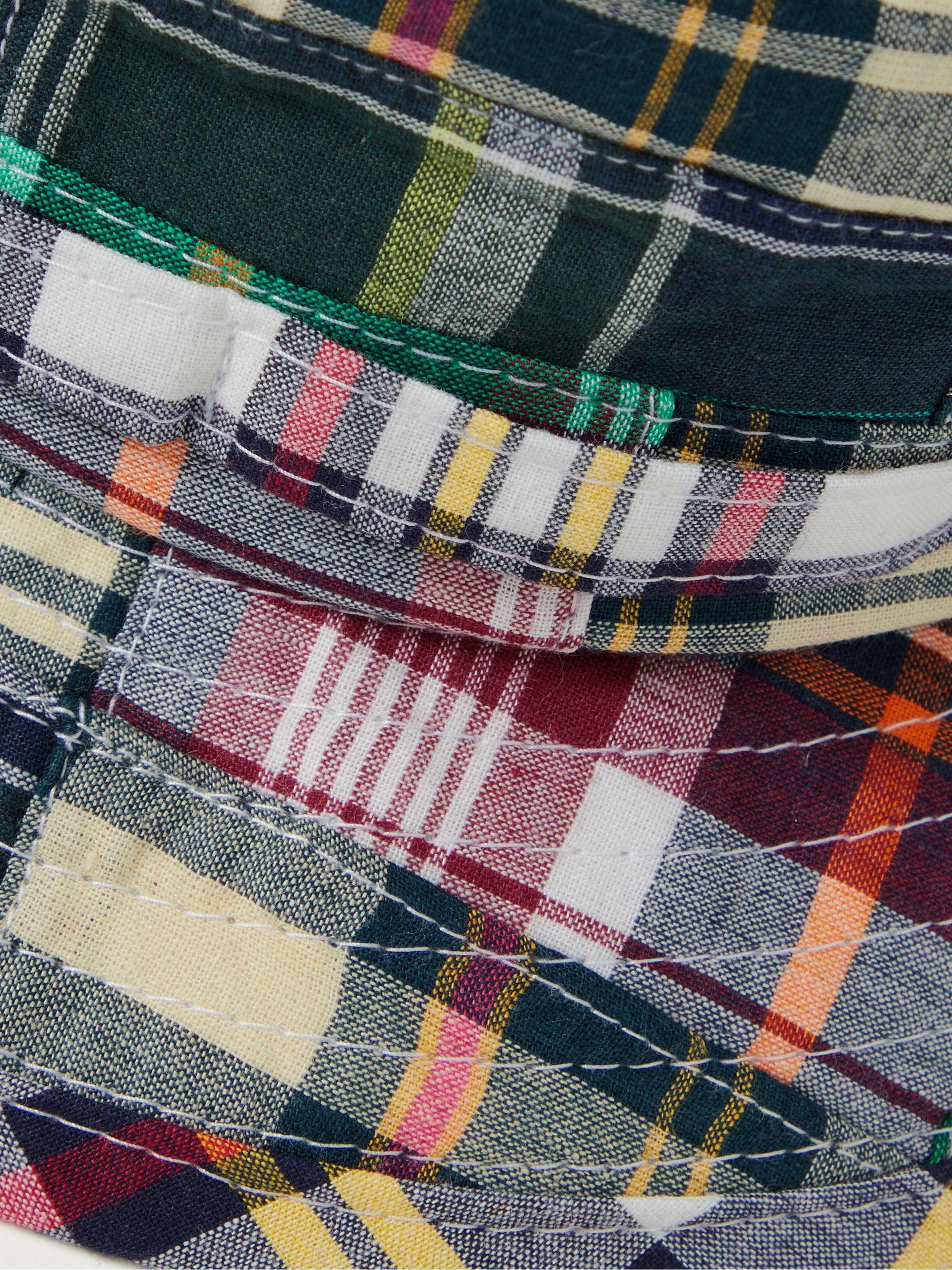 BEAMS PLUS + Throwing Fits Patchwork Checked Cotton Bucket Hat