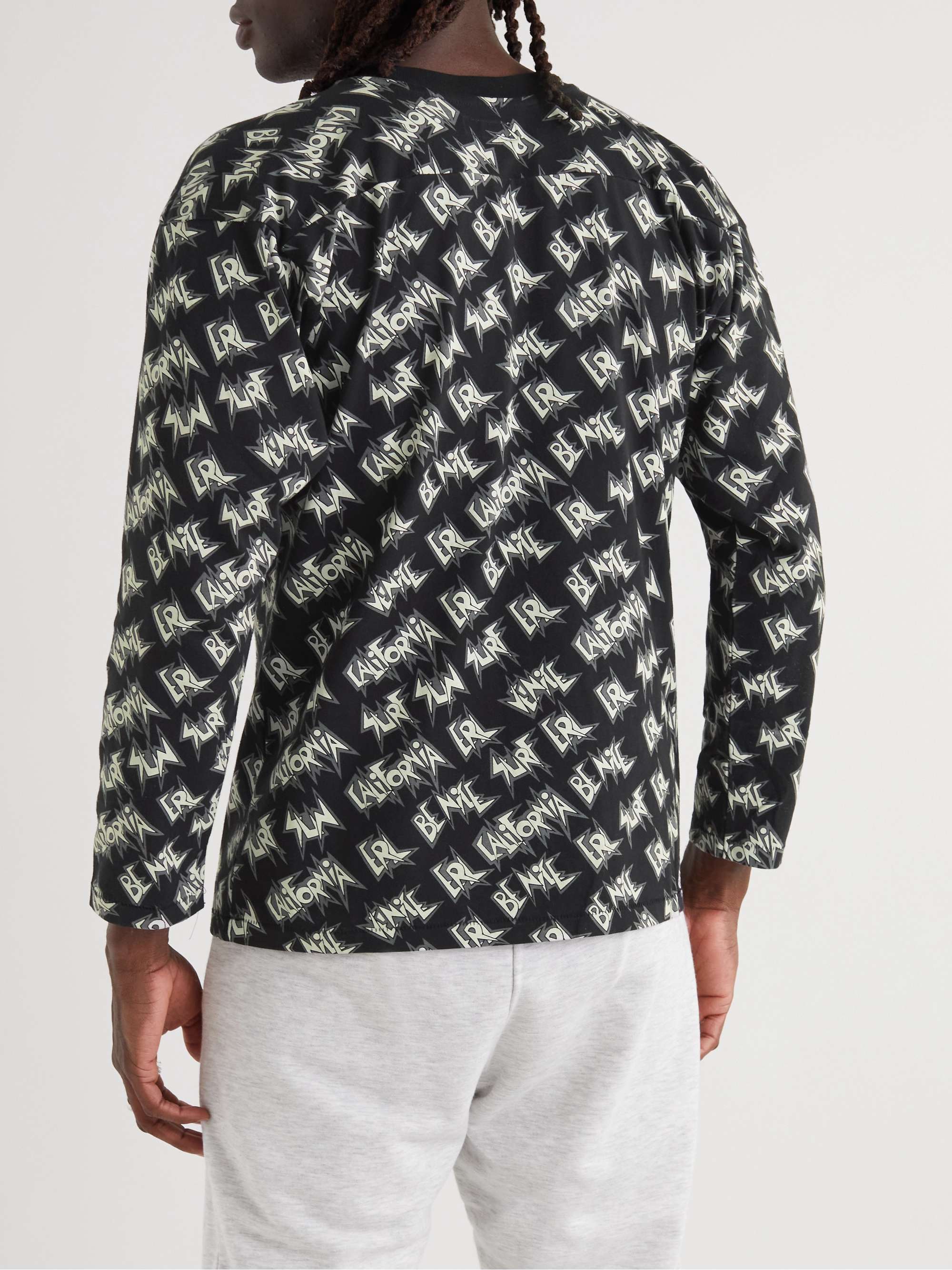 ERL Sunscreen Slim-Fit Logo-Print Cotton-Jersey T-Shirt