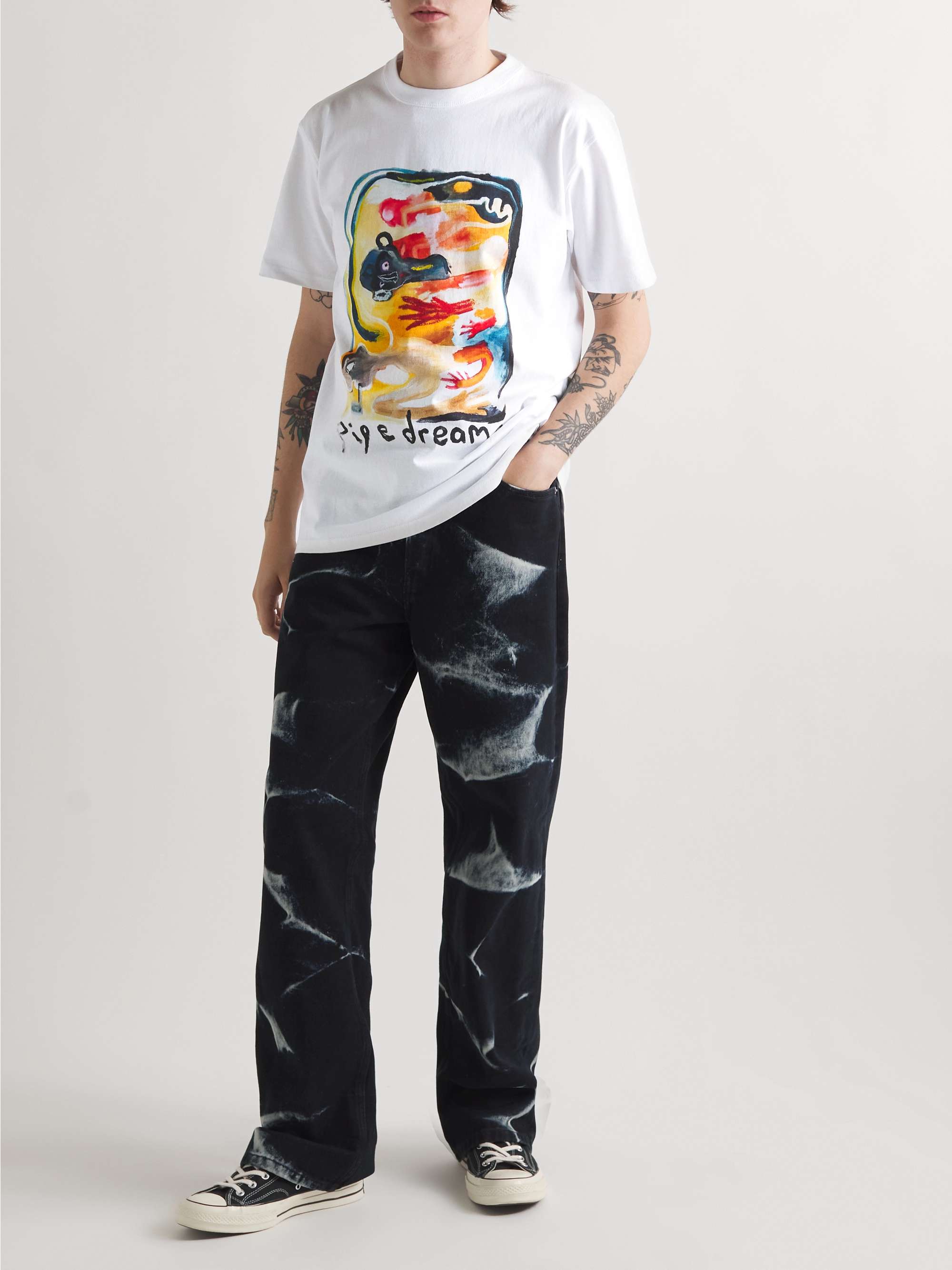 Topmøde Tempel Savvy ENDLESS JOY Pipe Dream Printed Organic Cotton-Jersey T-Shirt for Men | MR  PORTER