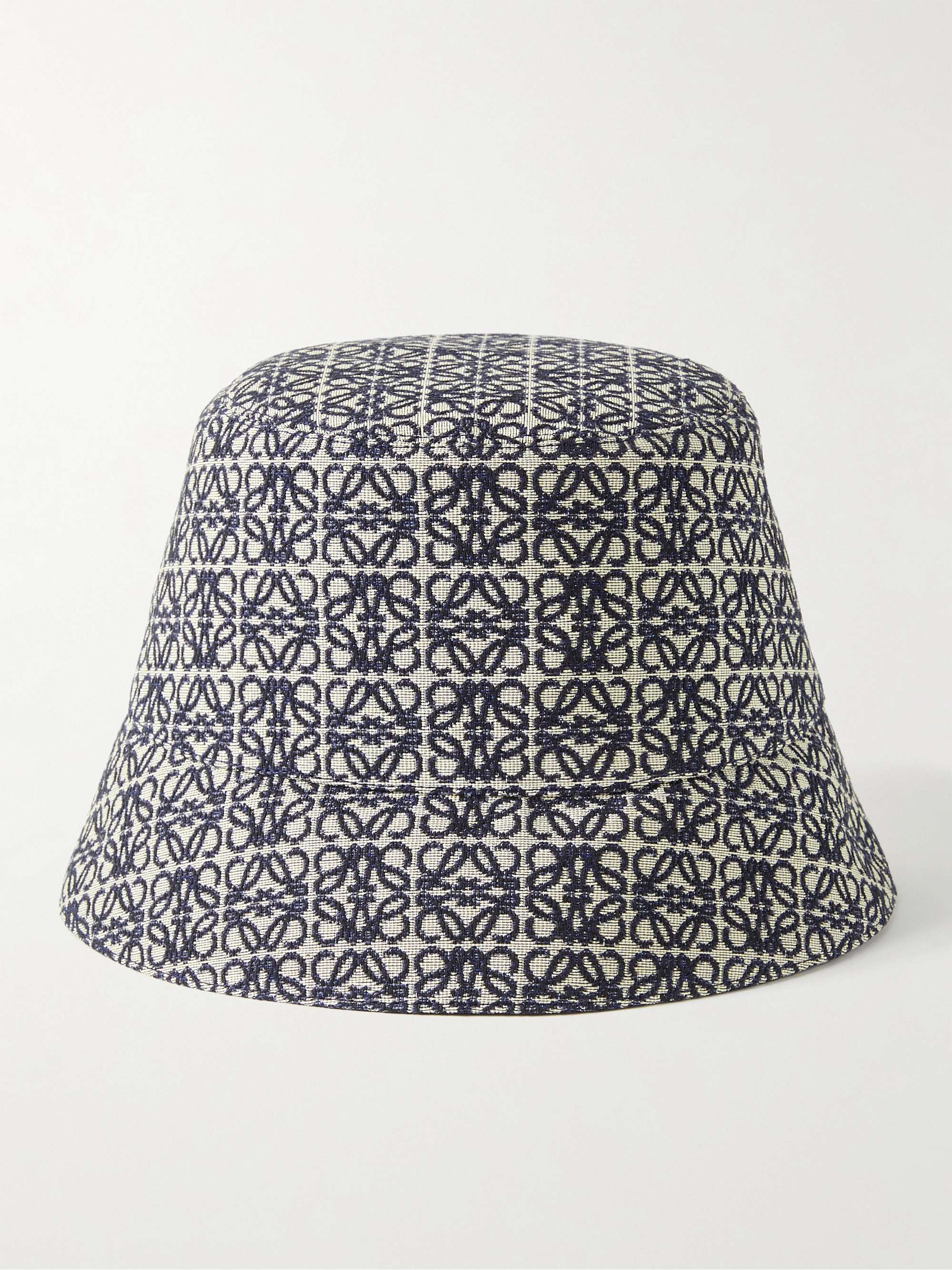 LOEWE Reversible Logo-Jacquard Cotton-Blend and Shell Bucket Hat
