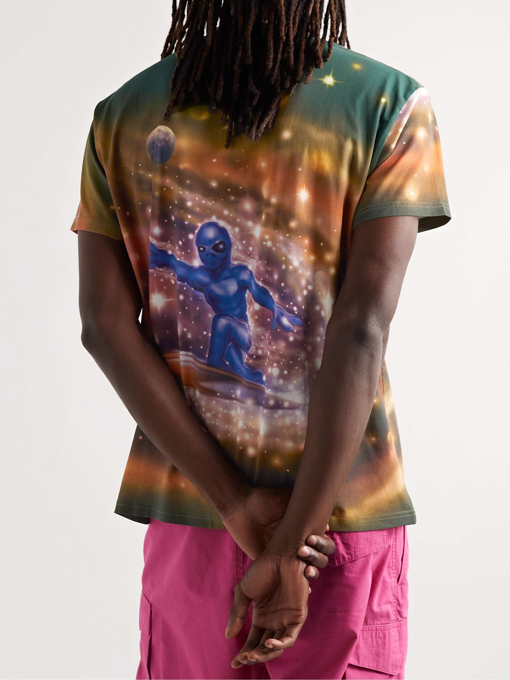STOCKHOLM SURFBOARD CLUB Alko Airbrush Printed Organic Cotton-Jersey T-Shirt