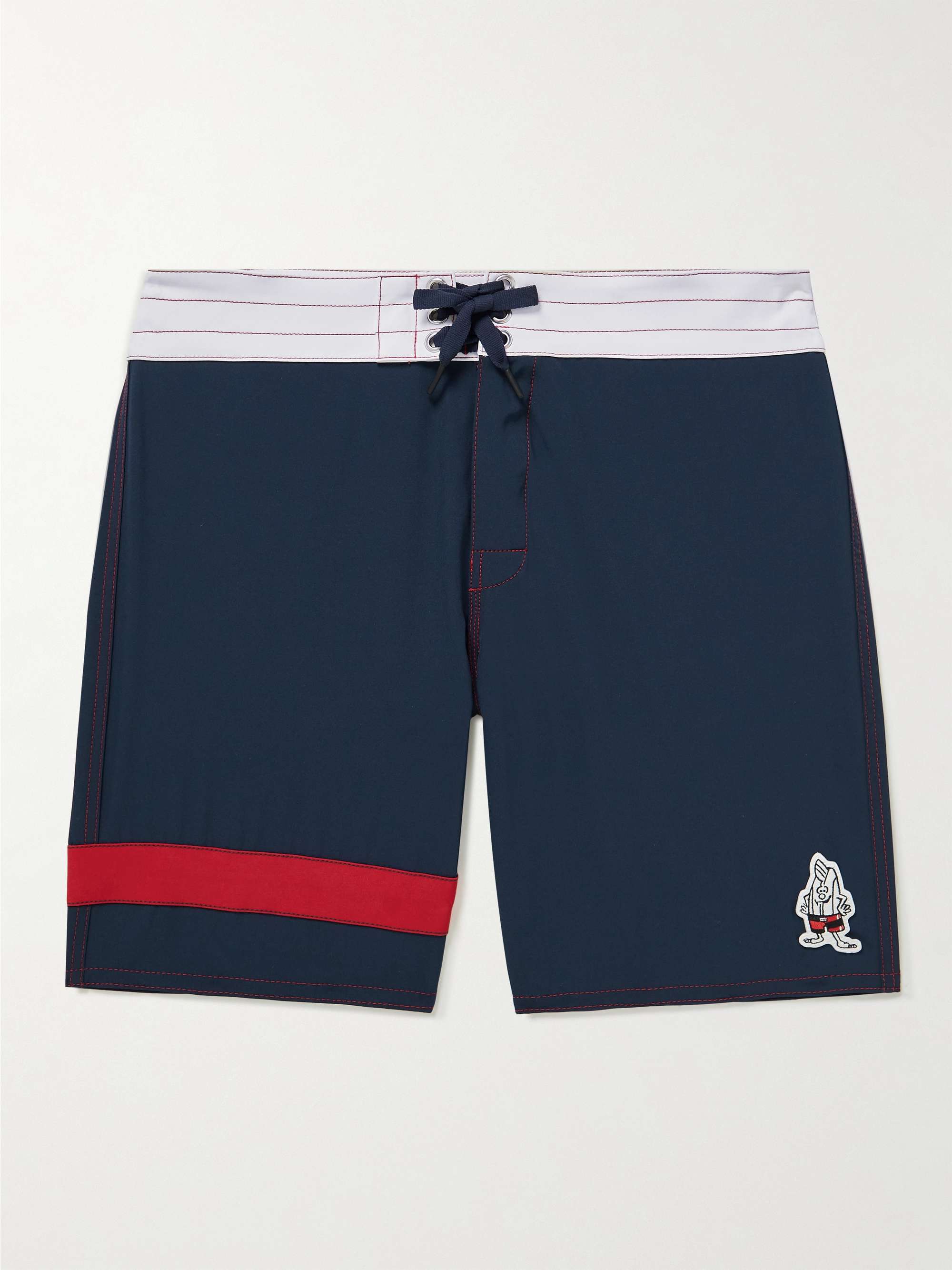 Straight-Leg Mid-Length Swim Shorts