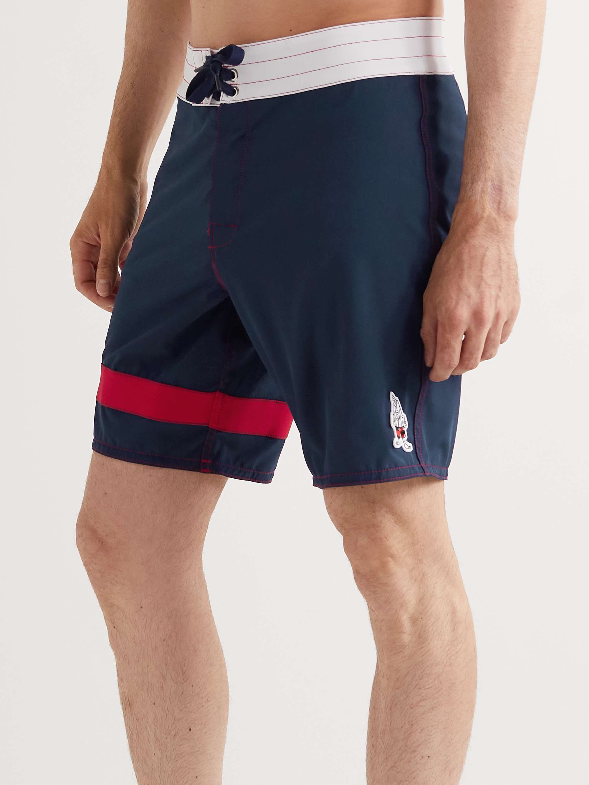Straight-Leg Mid-Length Swim Shorts