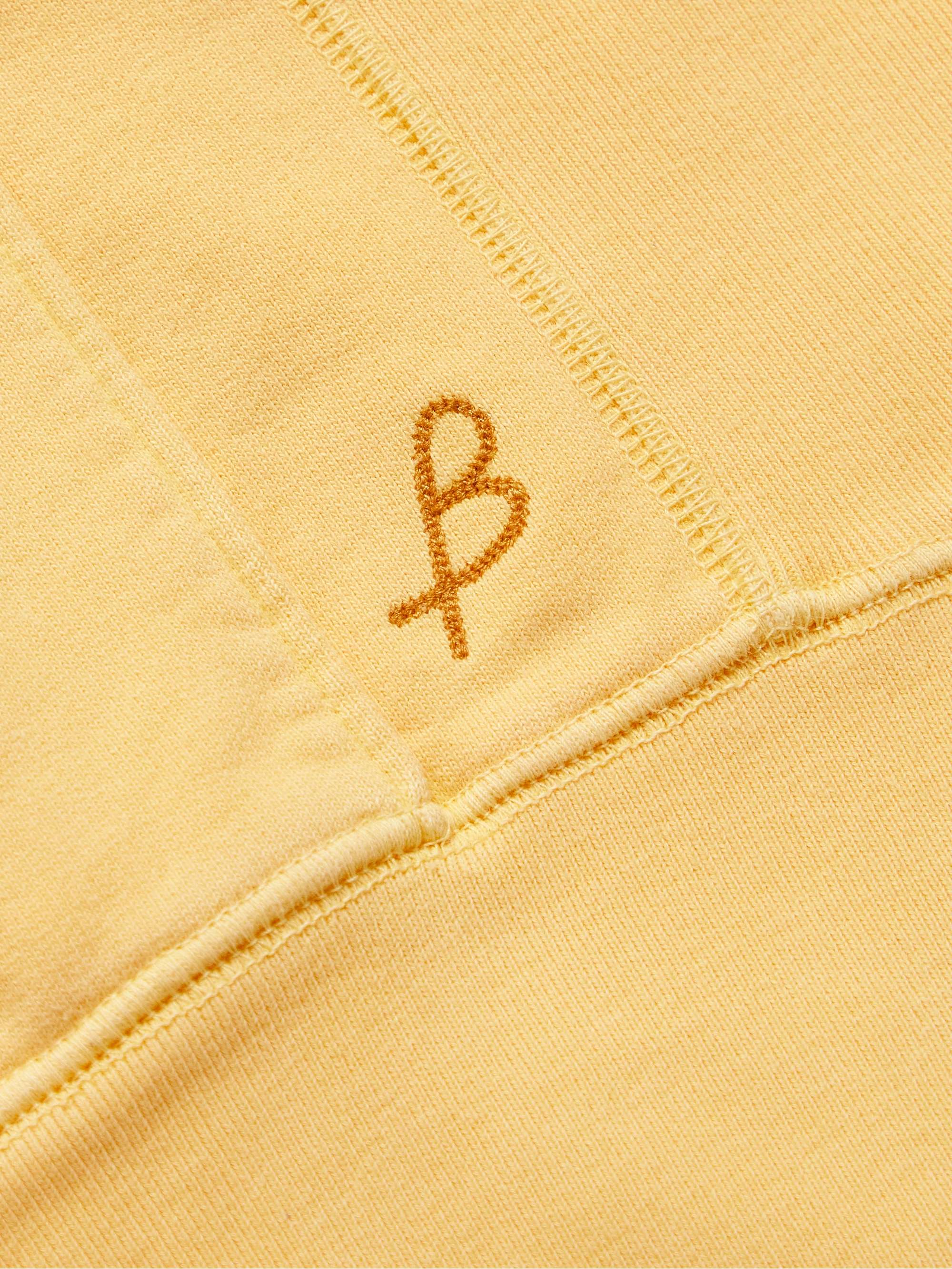 Cayucos Logo-Embroidered Cotton-Jersey Hoodie