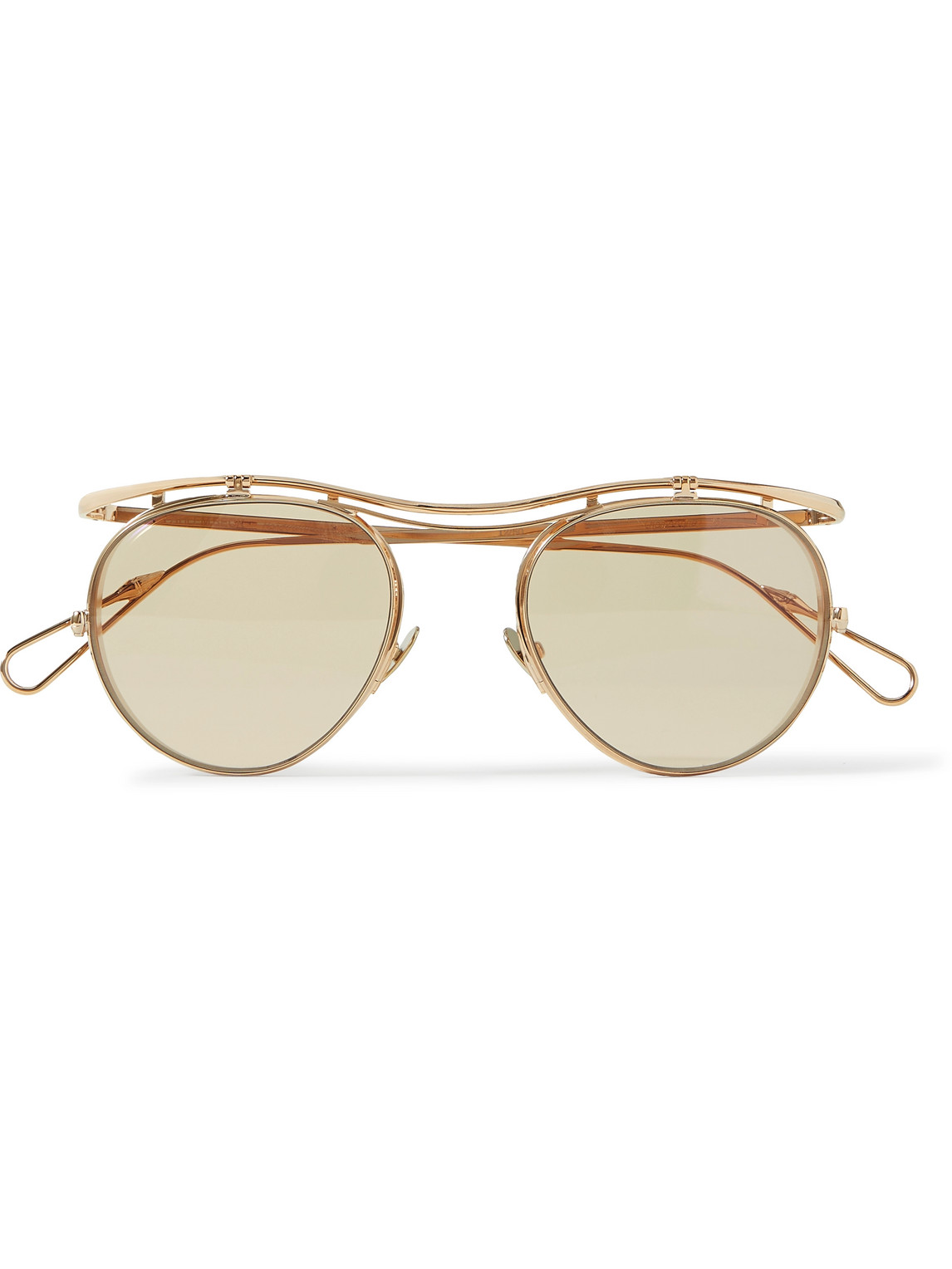 Ahlem Beck Aviator-style Gold-tone Sunglasses