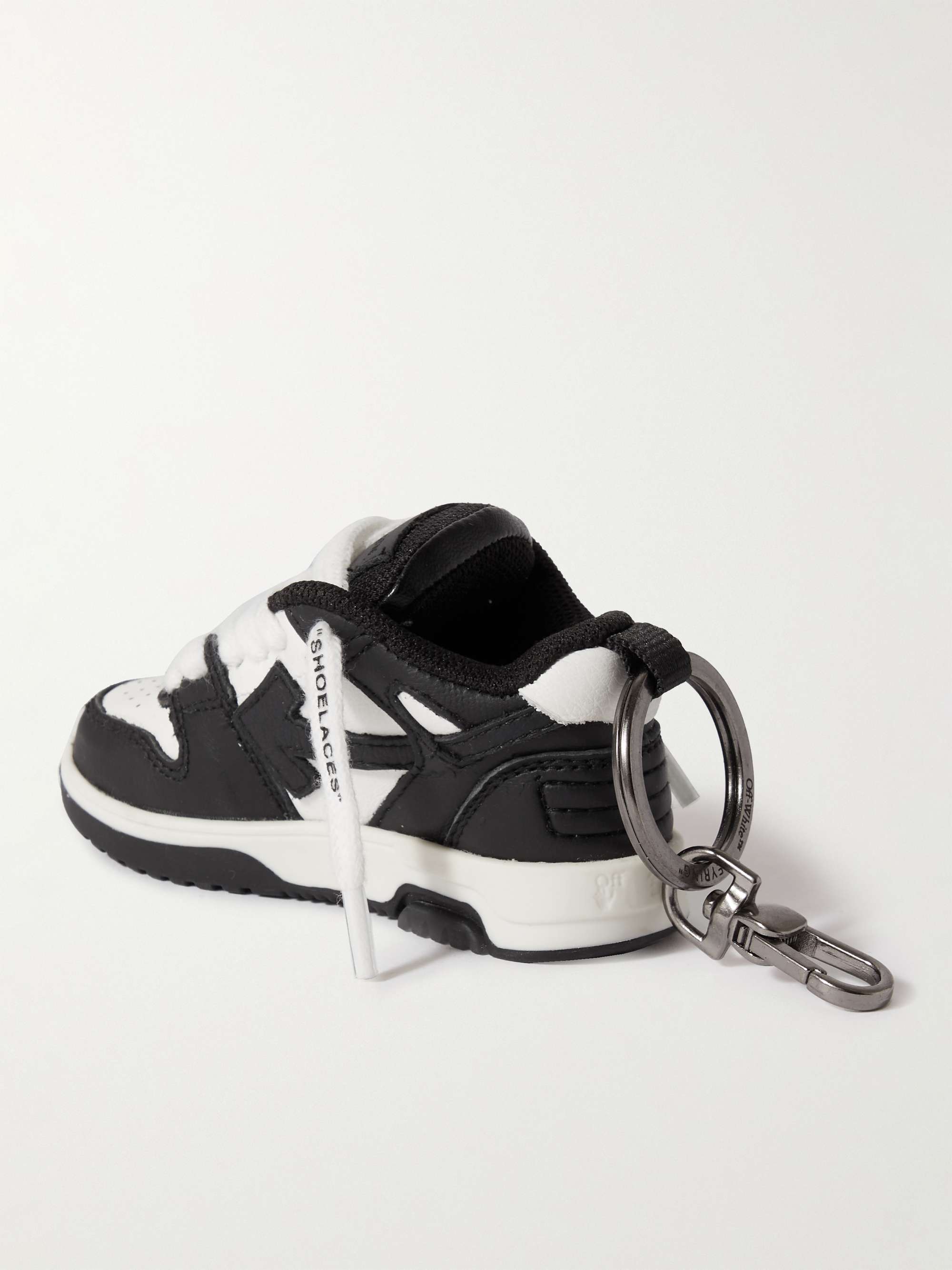 Off-White OUT OF OFFICE OOO Crocodile-Effect Black Low Top