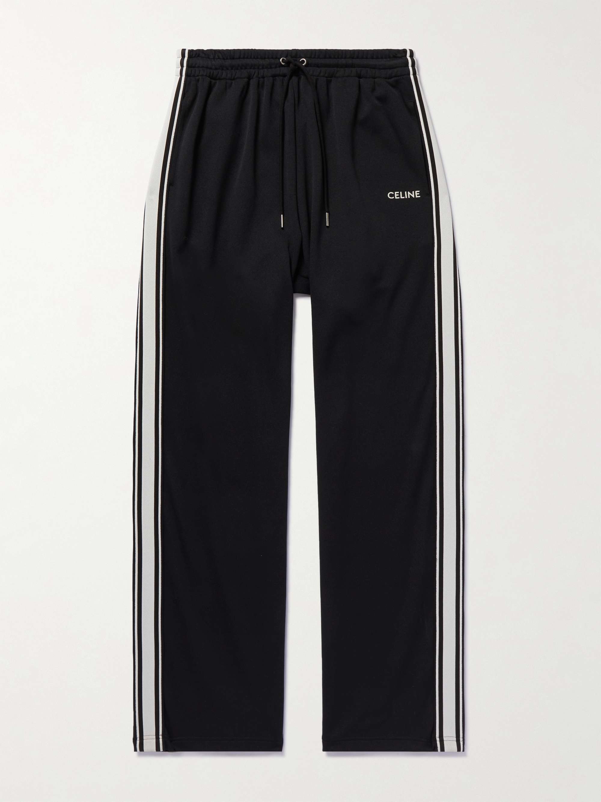 CELINE HOMME Logo-Print Jersey Track Pants for Men | MR PORTER